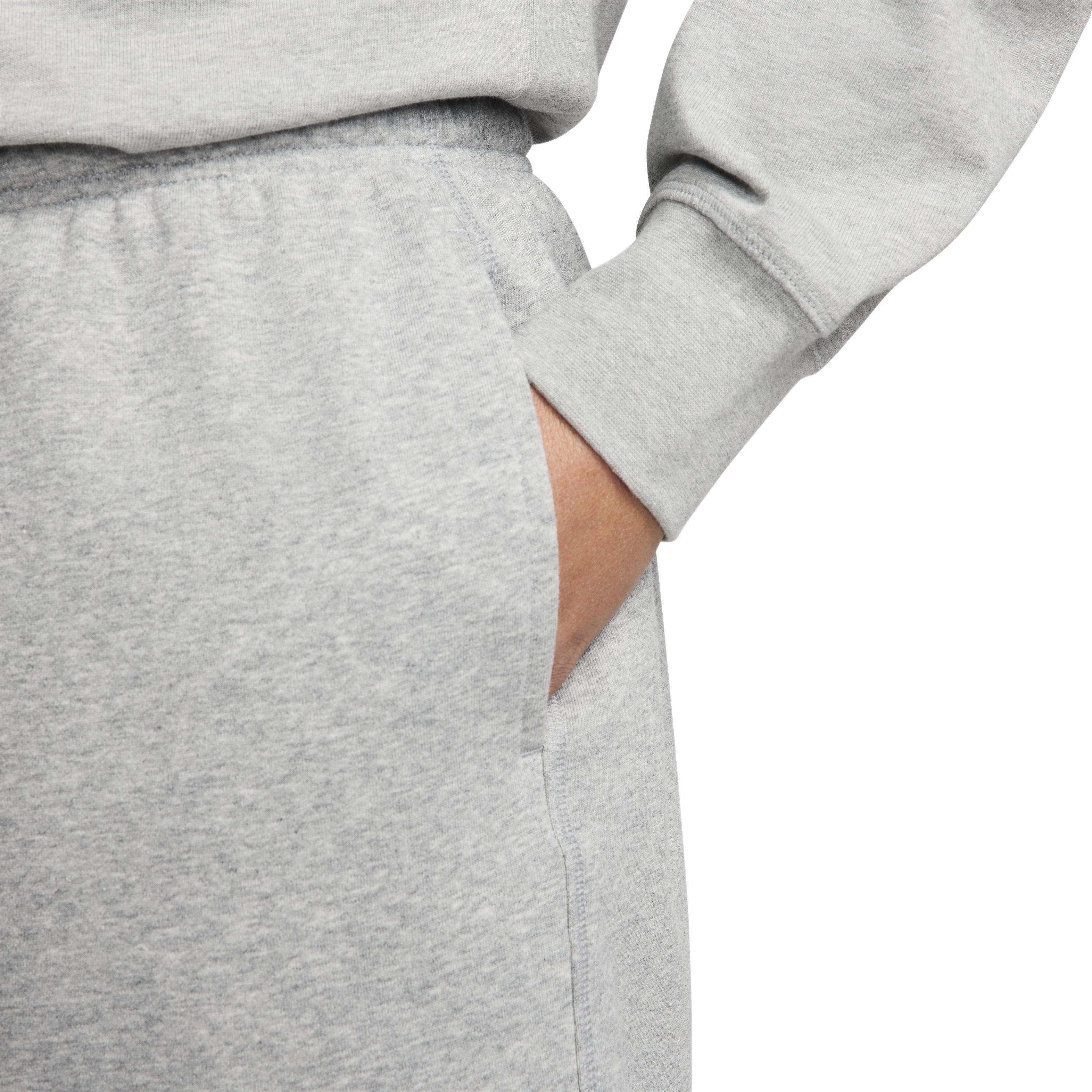 Nike Men's Club French Terry Flow Shorts - GREY Thumbnail View 4