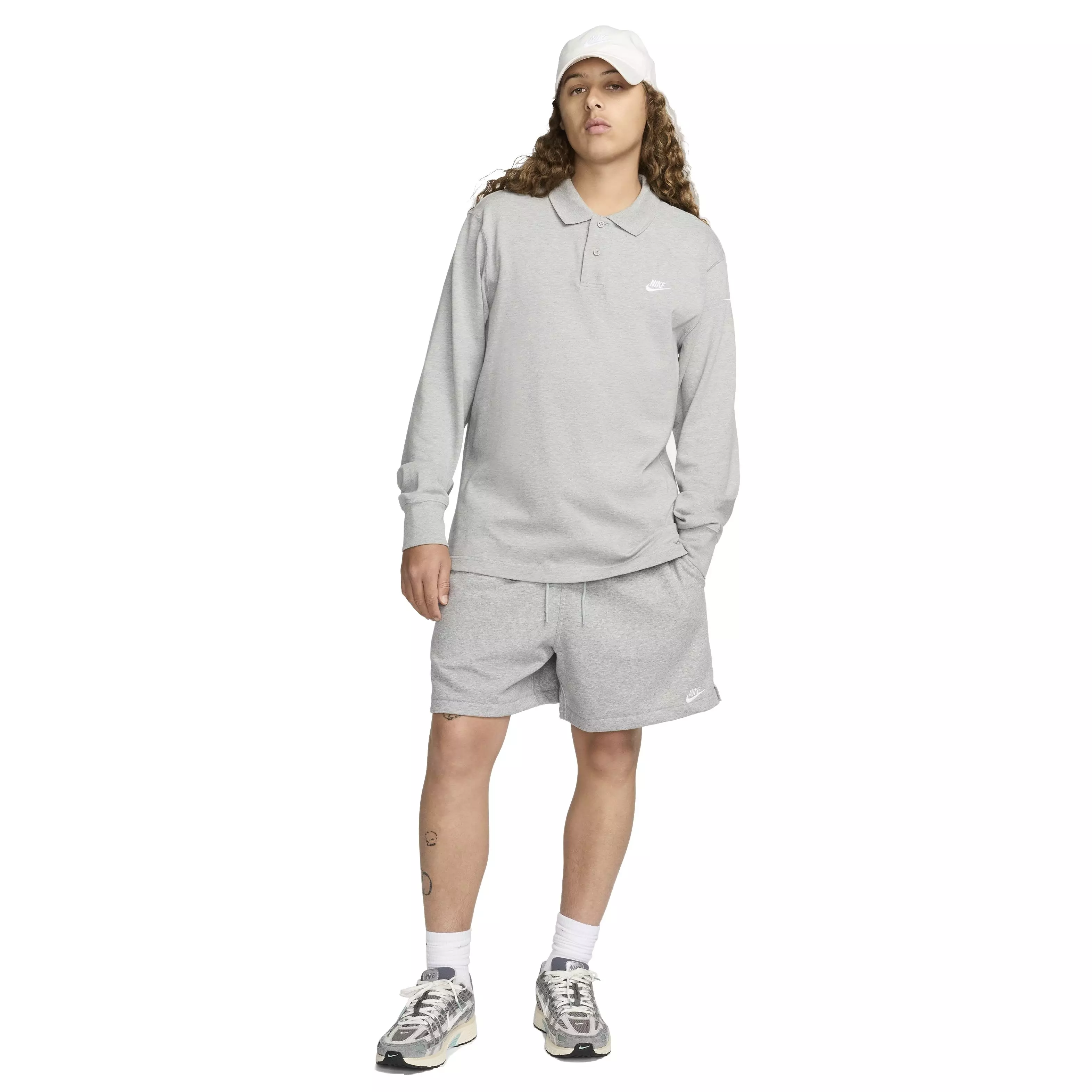 Nike Men's Club French Terry Flow Shorts - GREY