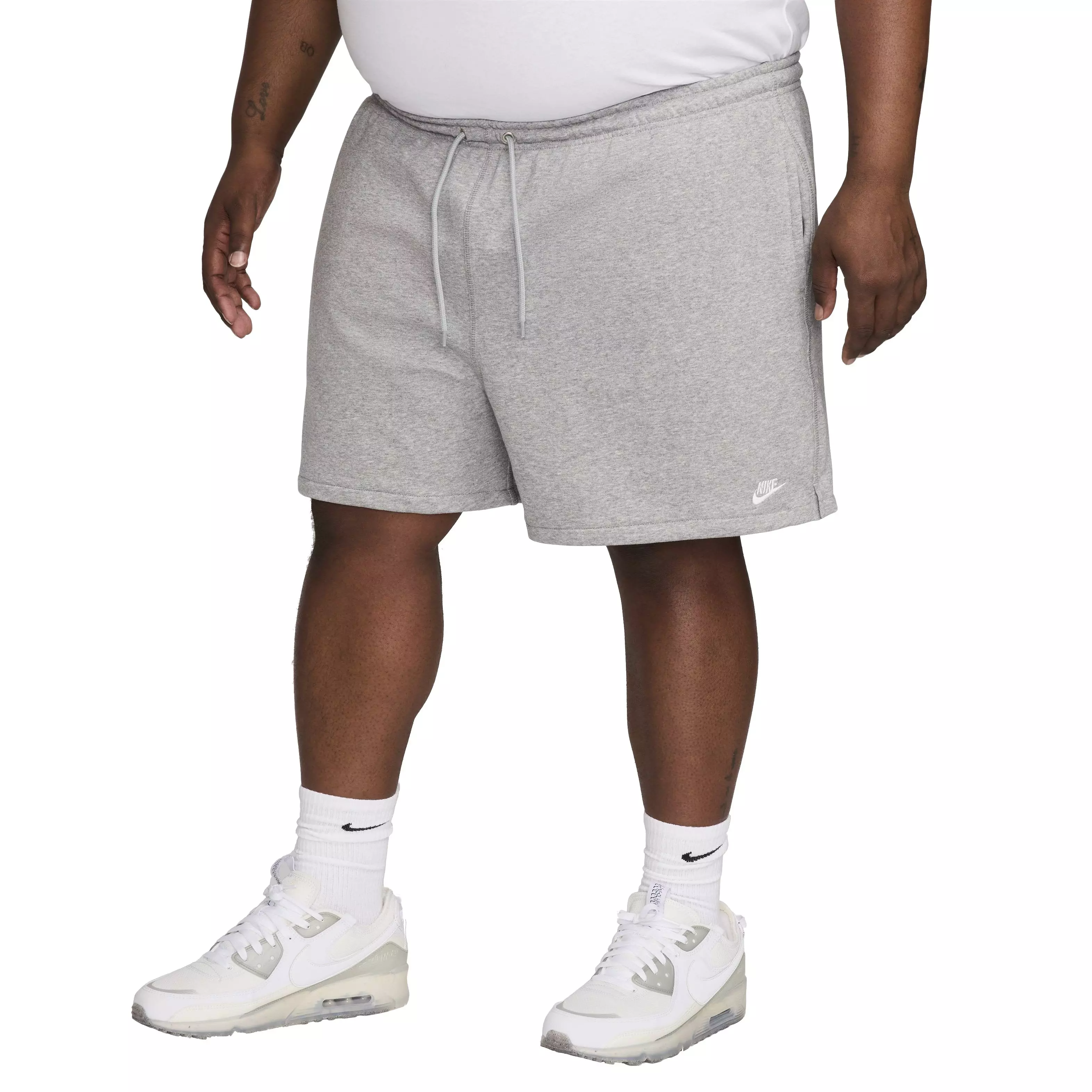 Nike Men's Club French Terry Flow Shorts - GREY