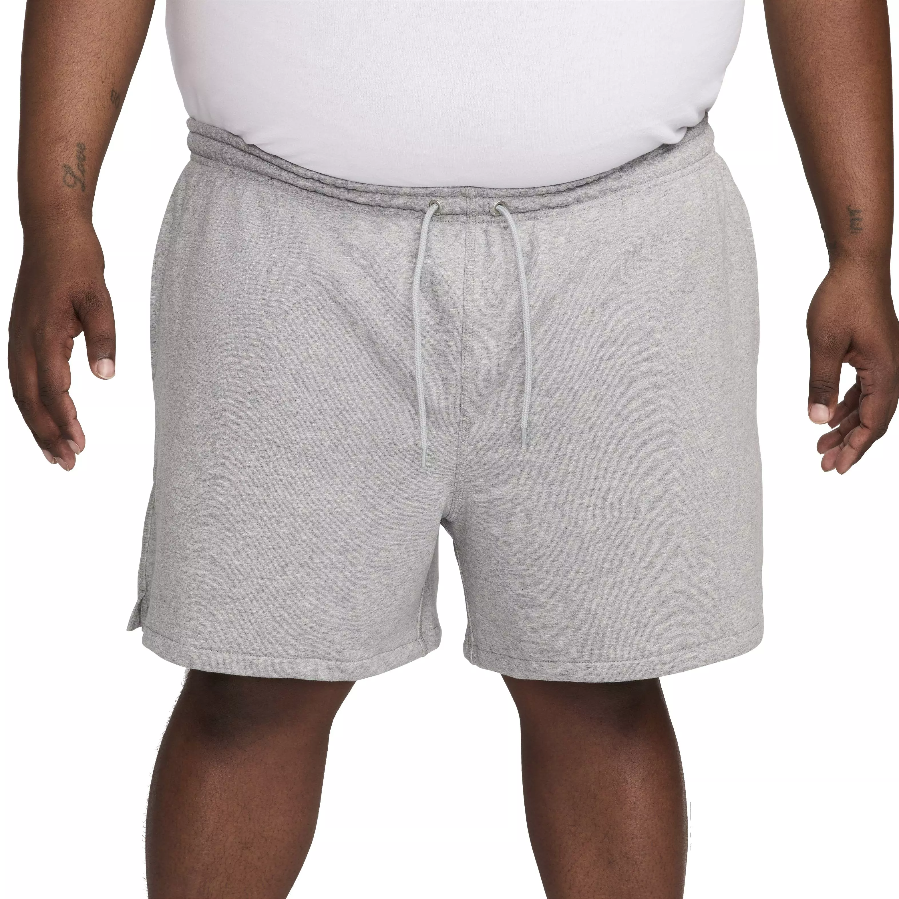 Nike Men's Club French Terry Flow Shorts - GREY