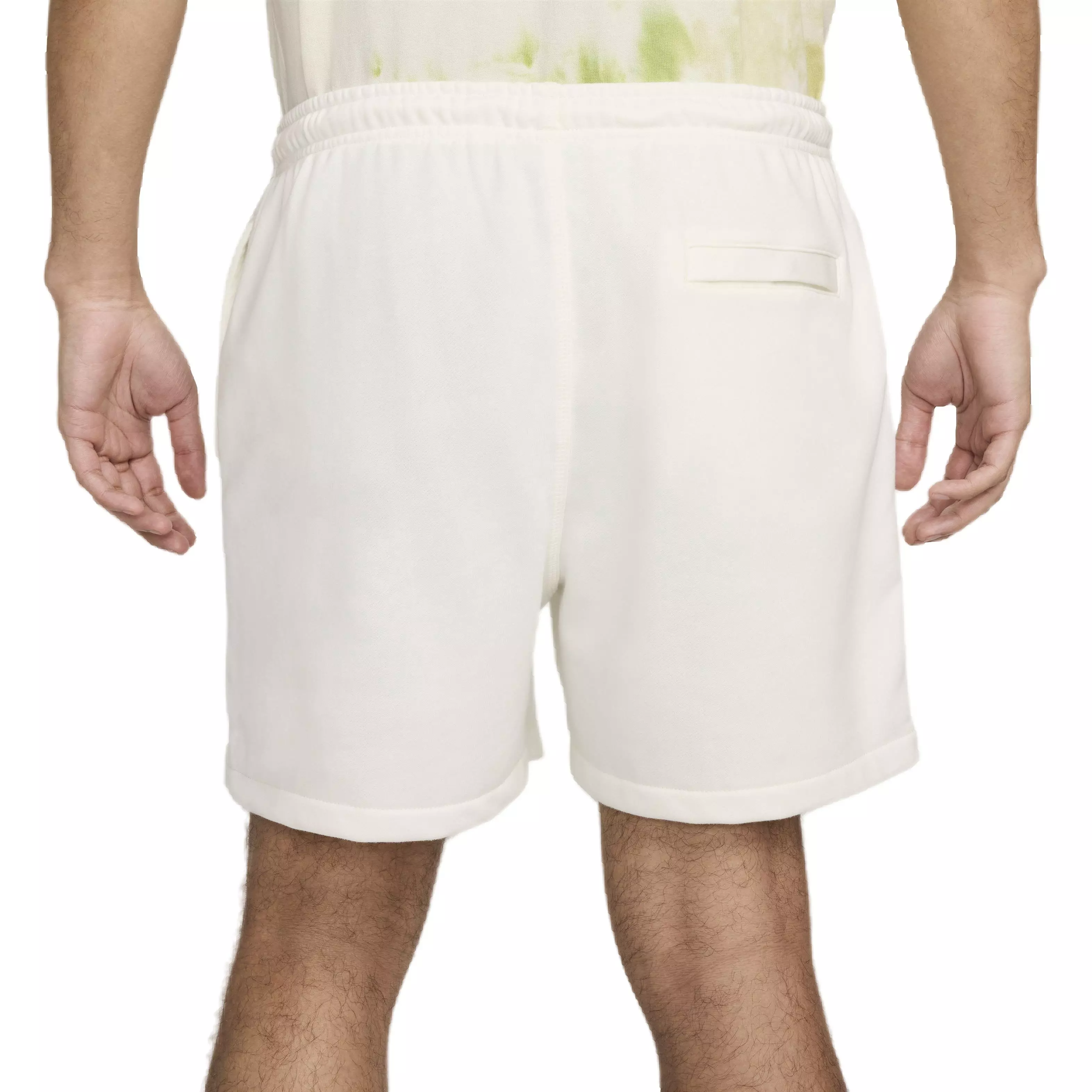 Nike Men's Club French Terry Flow Shorts - WHITE