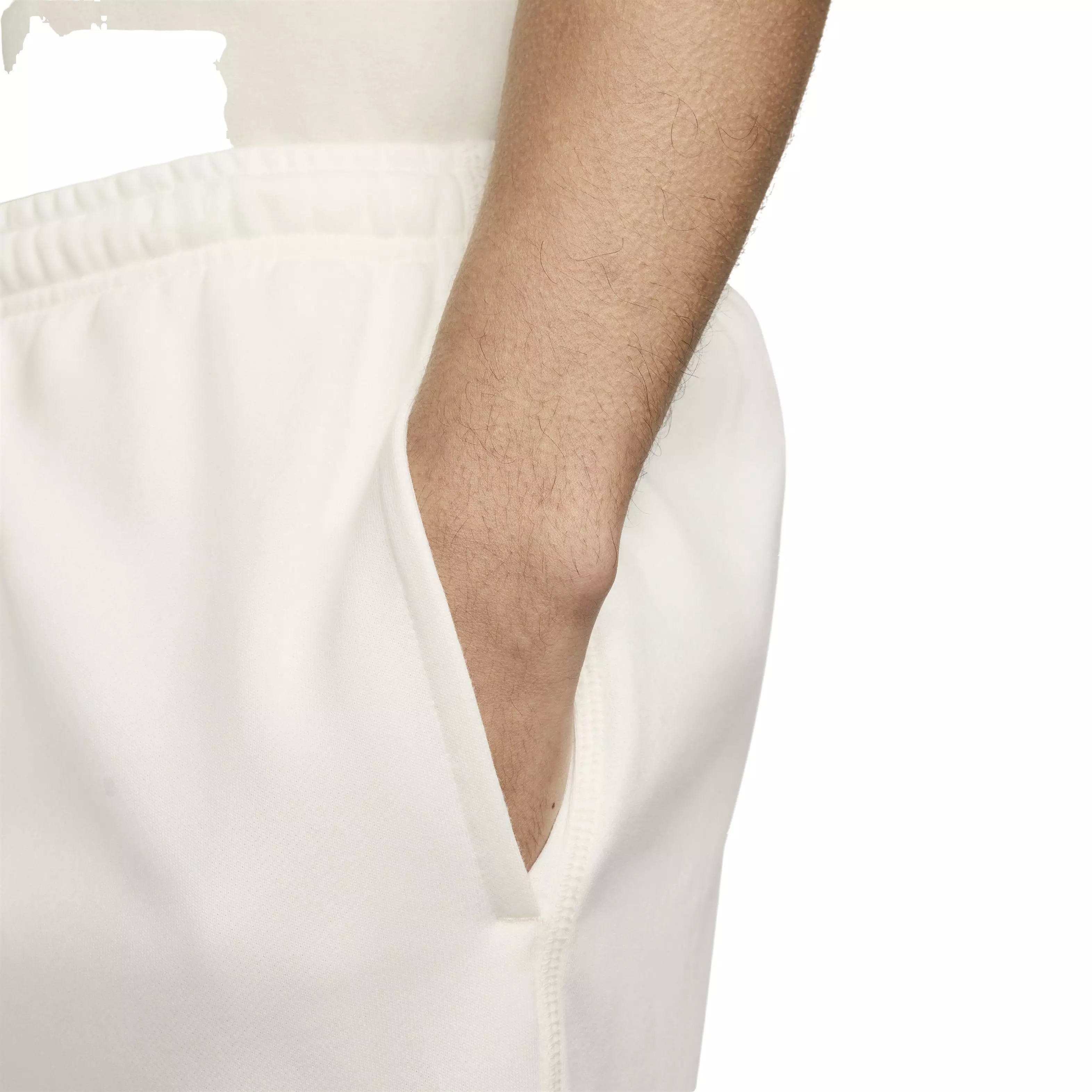 Nike Men's Club French Terry Flow Shorts - WHITE