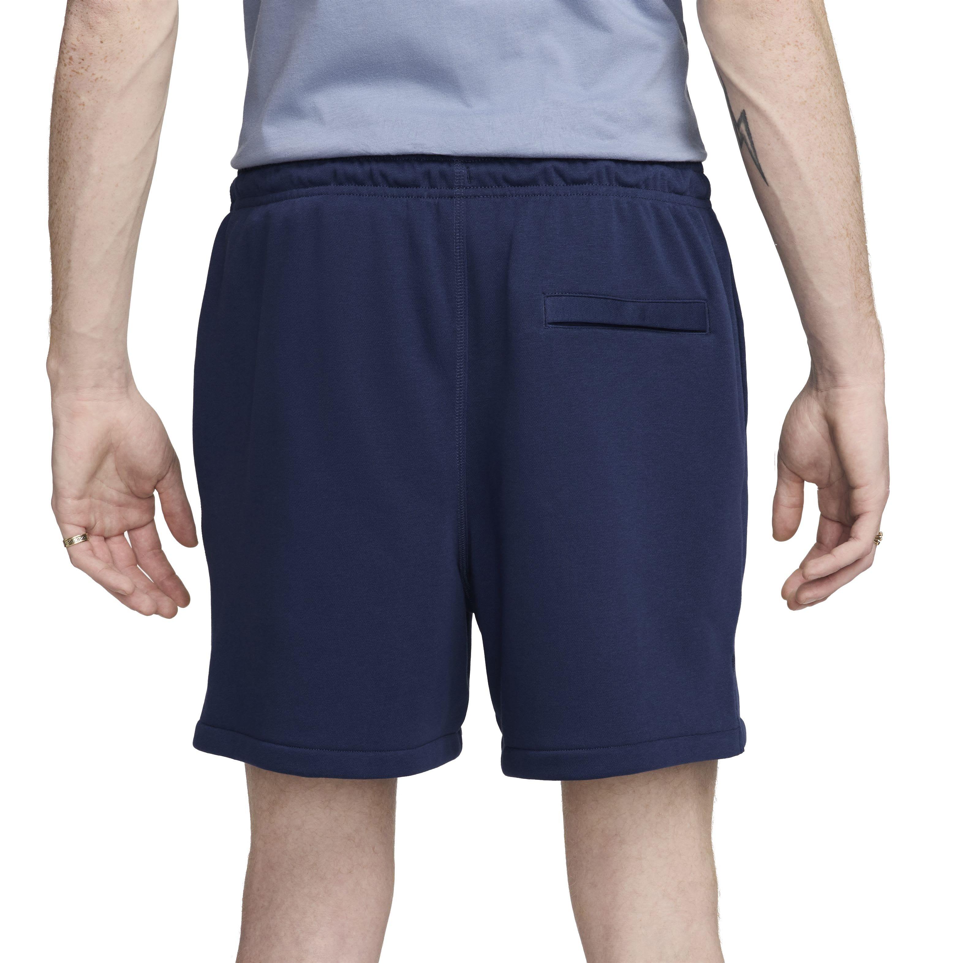 Nike Men's Club French Terry Flow Shorts - NAVY Thumbnail View 2