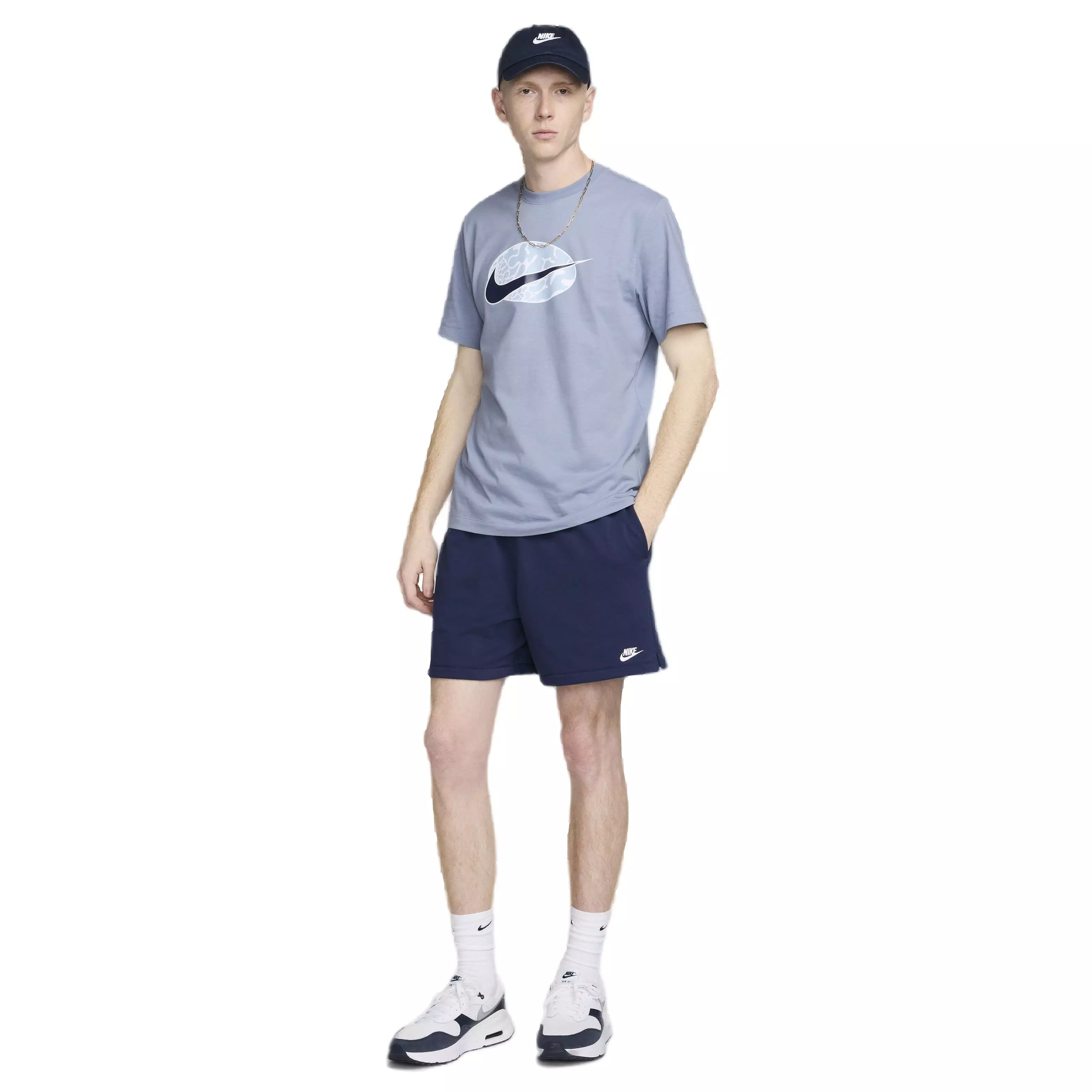 Nike Men's Club French Terry Flow Shorts - NAVY
