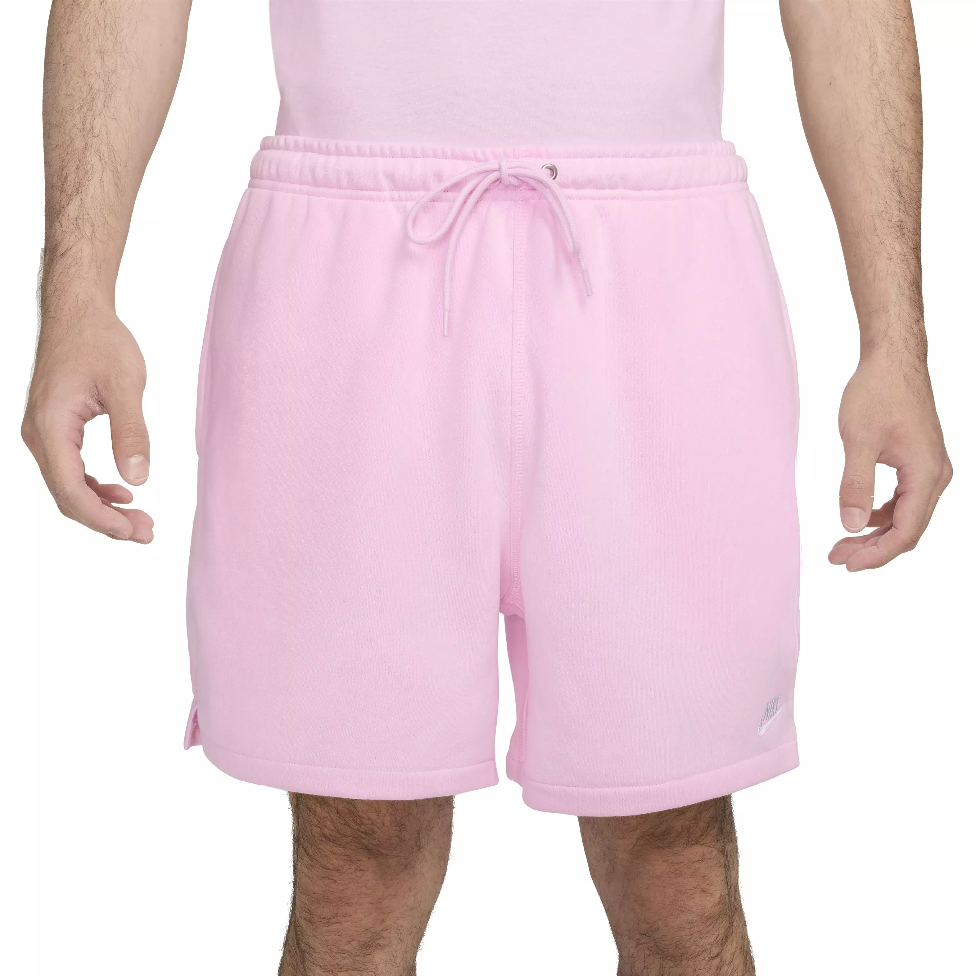 Nike Men's Club French Terry Flow Shorts - PINK