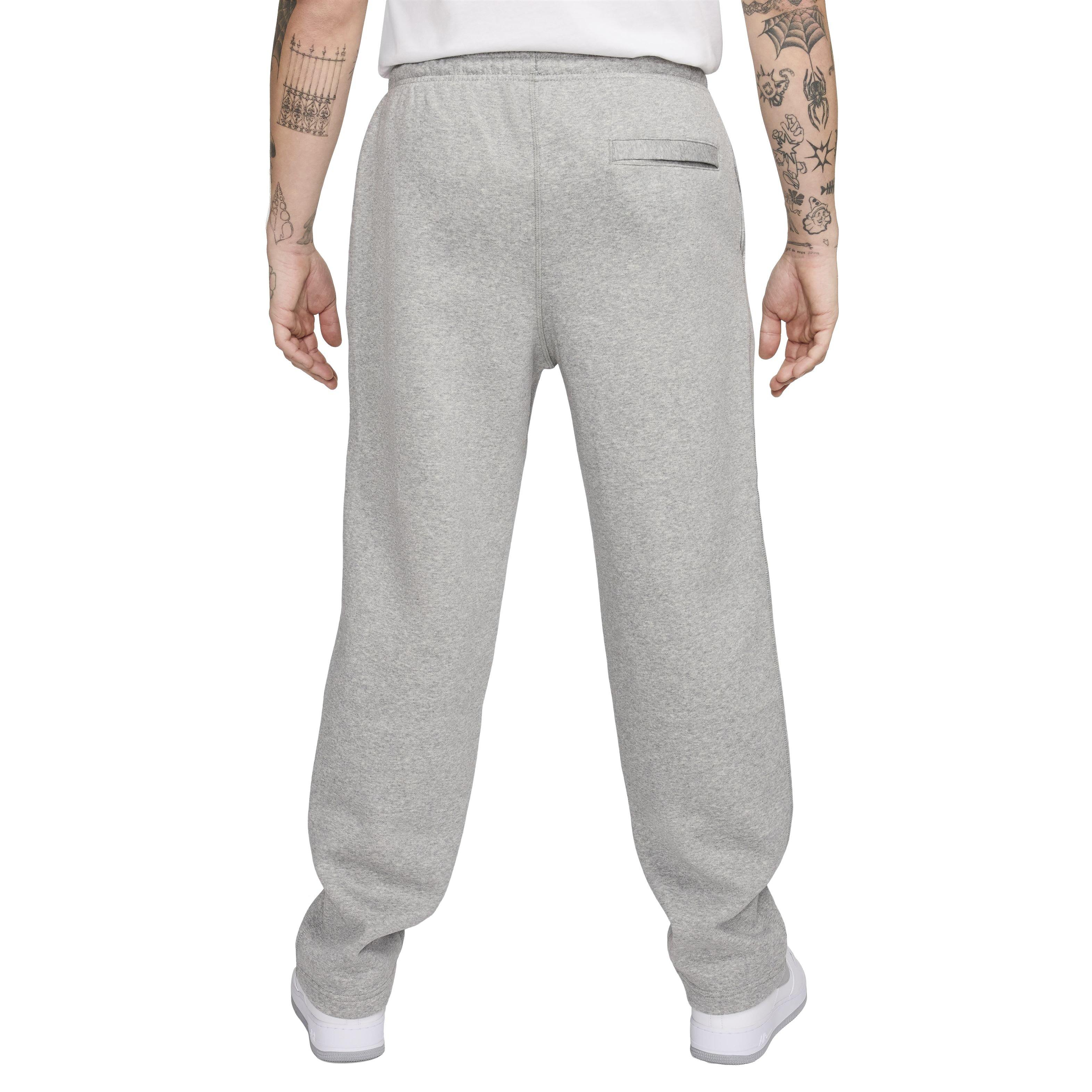 Nike Men's Club Fleece Open-Hem Sweatpants - GREY Thumbnail View 2