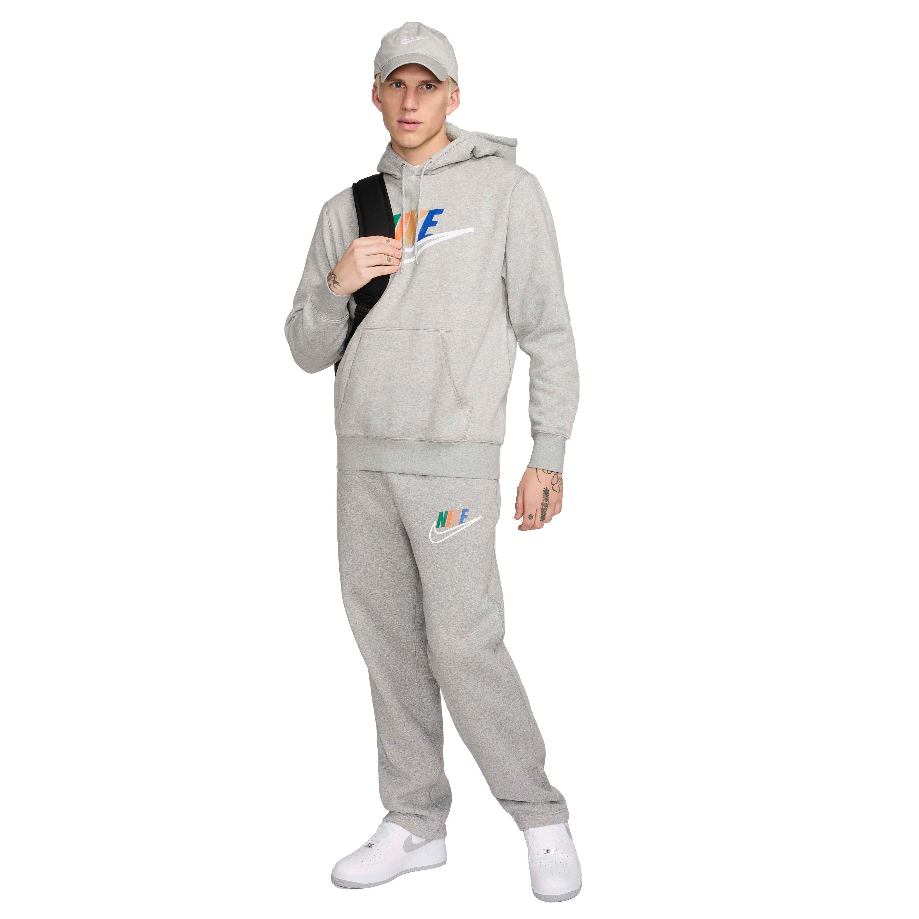 Nike Men's Club Fleece Open-Hem Sweatpants - GREY Thumbnail View 5