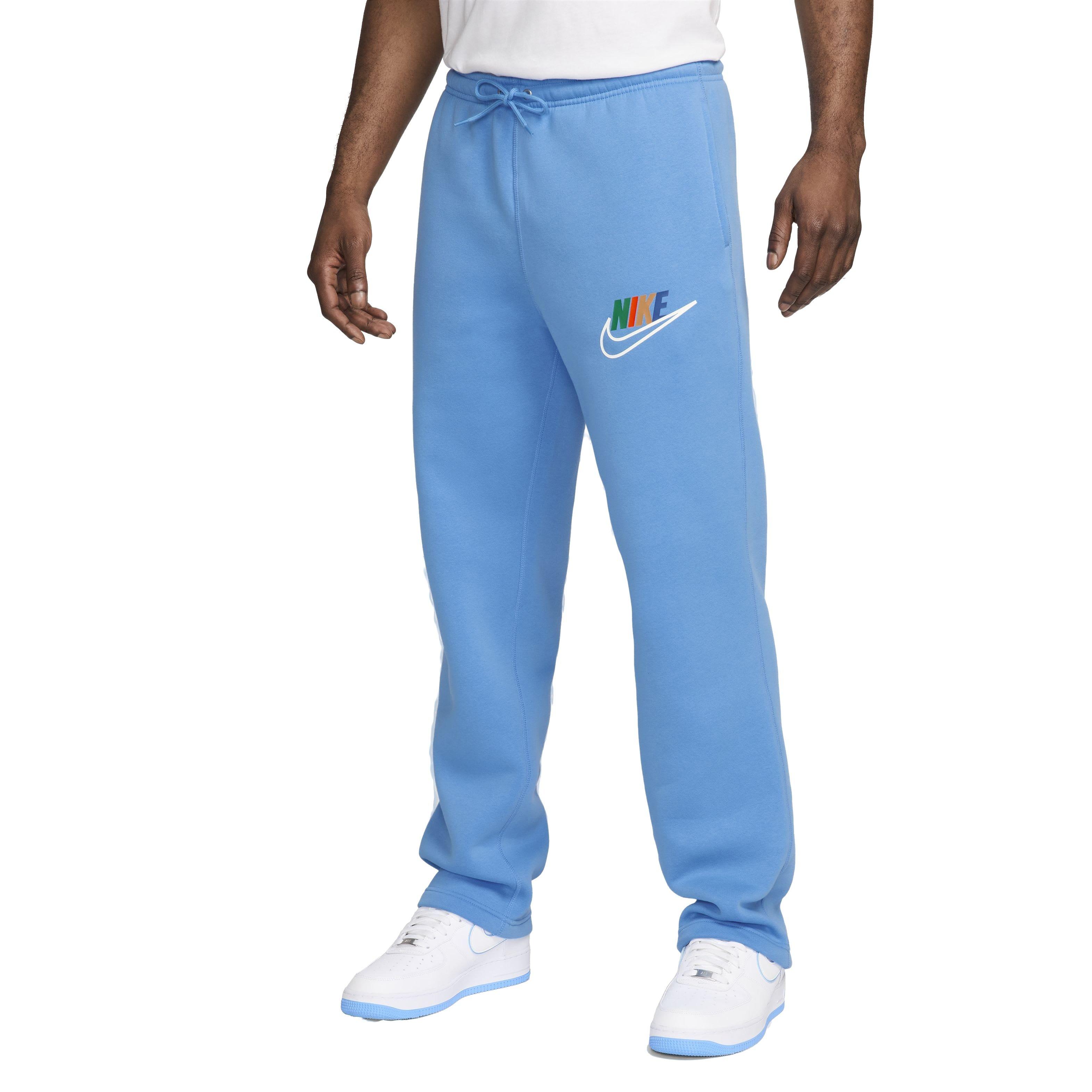 Nike Men's Club Fleece Open-Hem Sweatpants - BLUE Thumbnail View 1