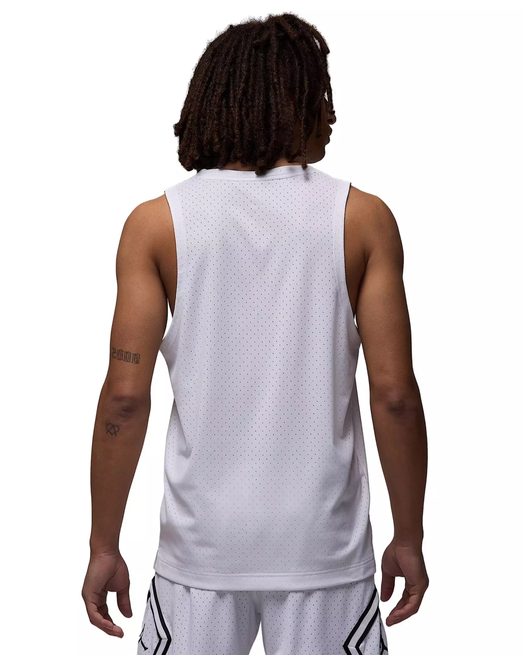 Jordan Men's Sport Dri-FIT Mesh Jersey - WHITE