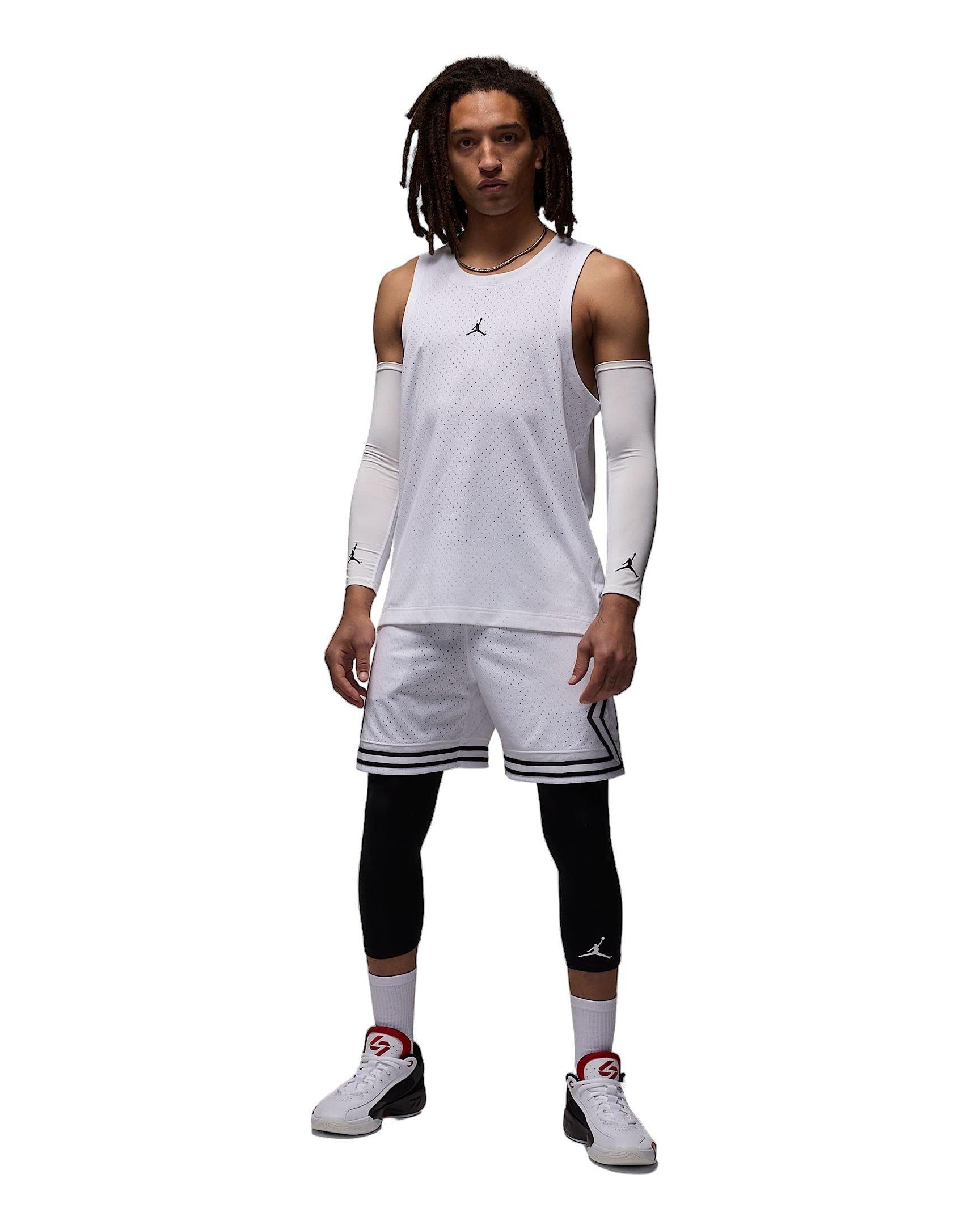 Jordan Men's Sport Dri-FIT Mesh Jersey - WHITE Thumbnail View 5