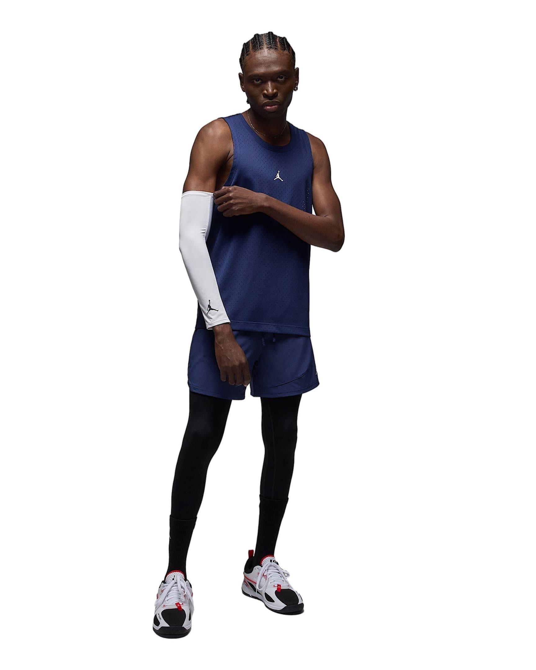 Jordan Men's Sport Dri-FIT Mesh Jersey - NAVY Thumbnail View 4