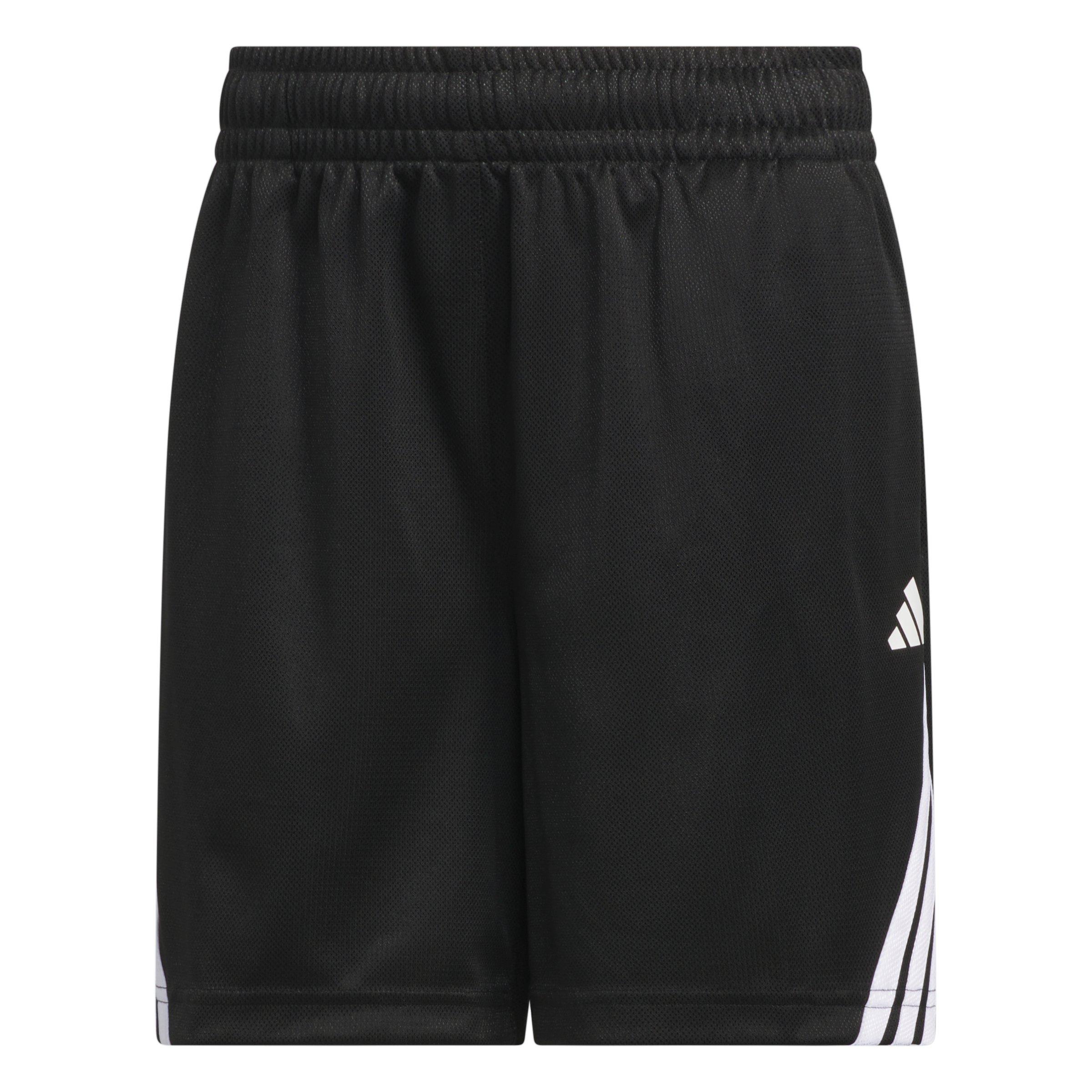 adidas Women's Basketball 3-Stripes Shorts - Black - BLACK Thumbnail View 6