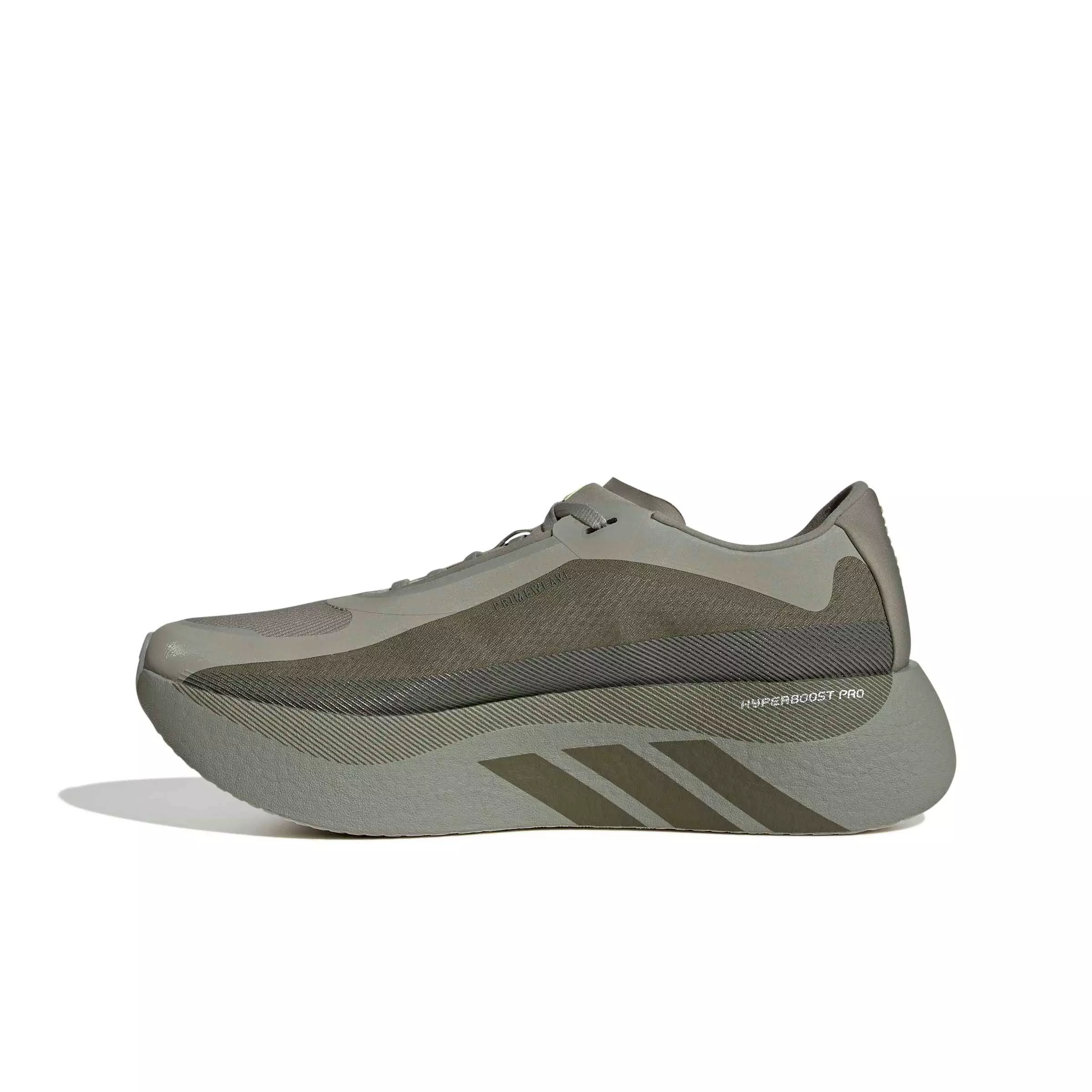 adidas Hyperboost Edge M "Silver Green/Medium Dark Khaki/Frozen Lemon" Men's Running Shoe - GREEN/DK KHAKI/LEMON