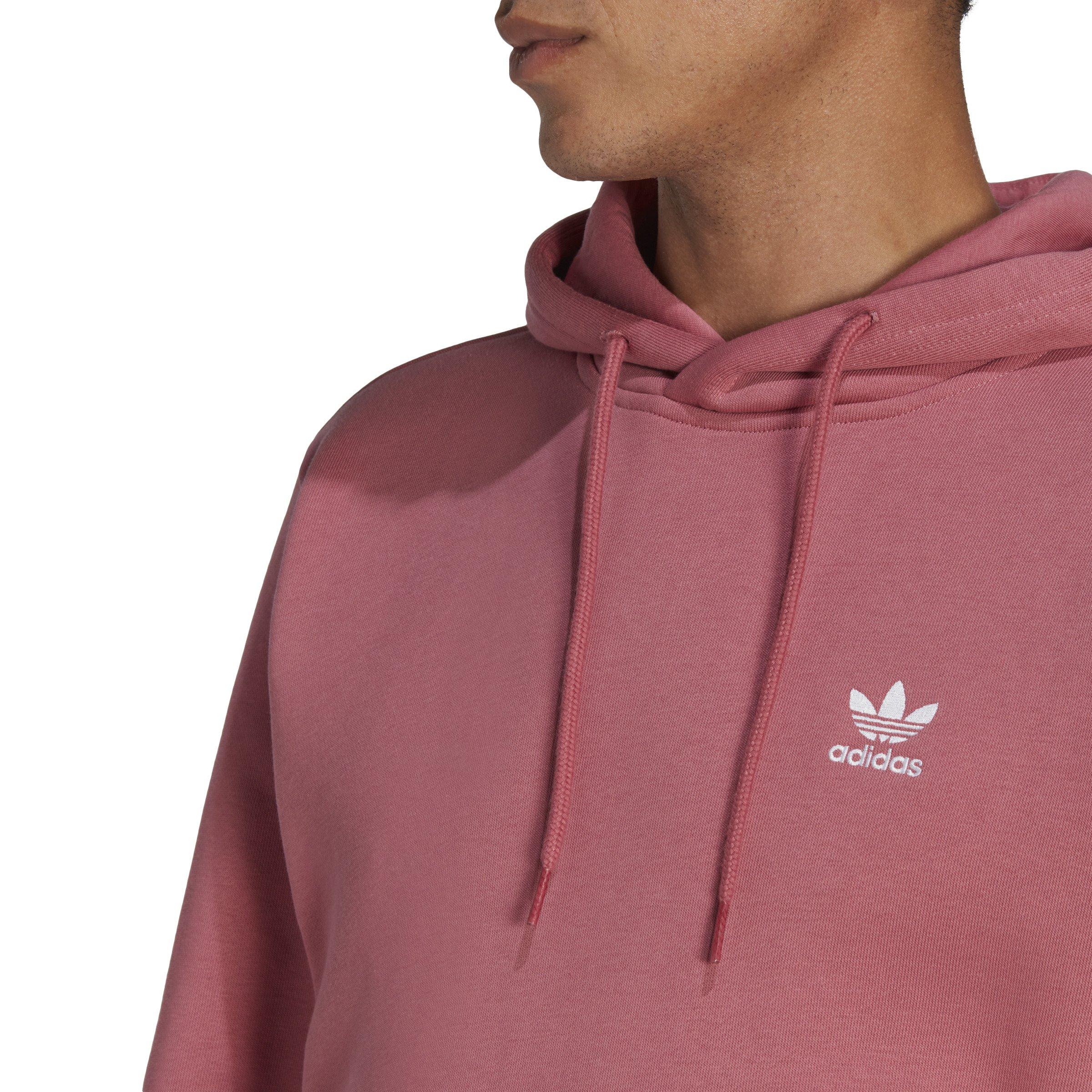 Adidas trefoil hoodie online pink men's