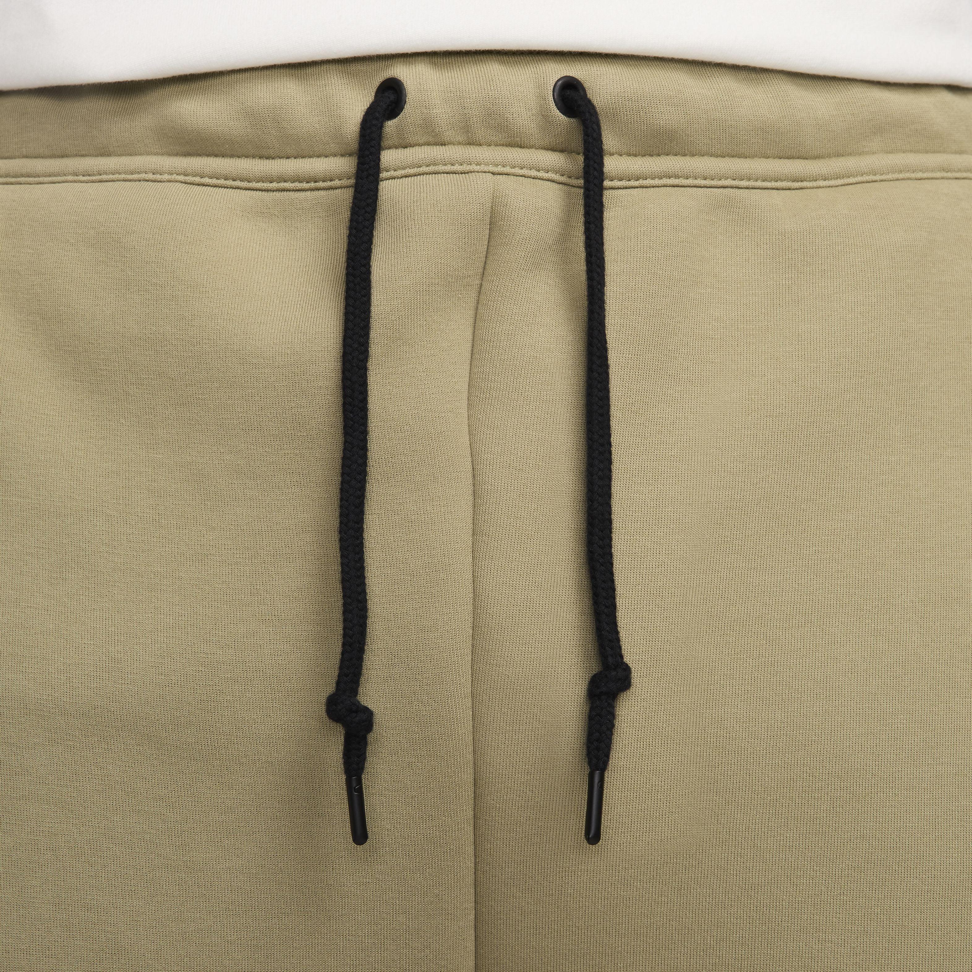 Nike Men's Tech Fleece Open-Hem Pants - Black - BROWN Thumbnail View 3