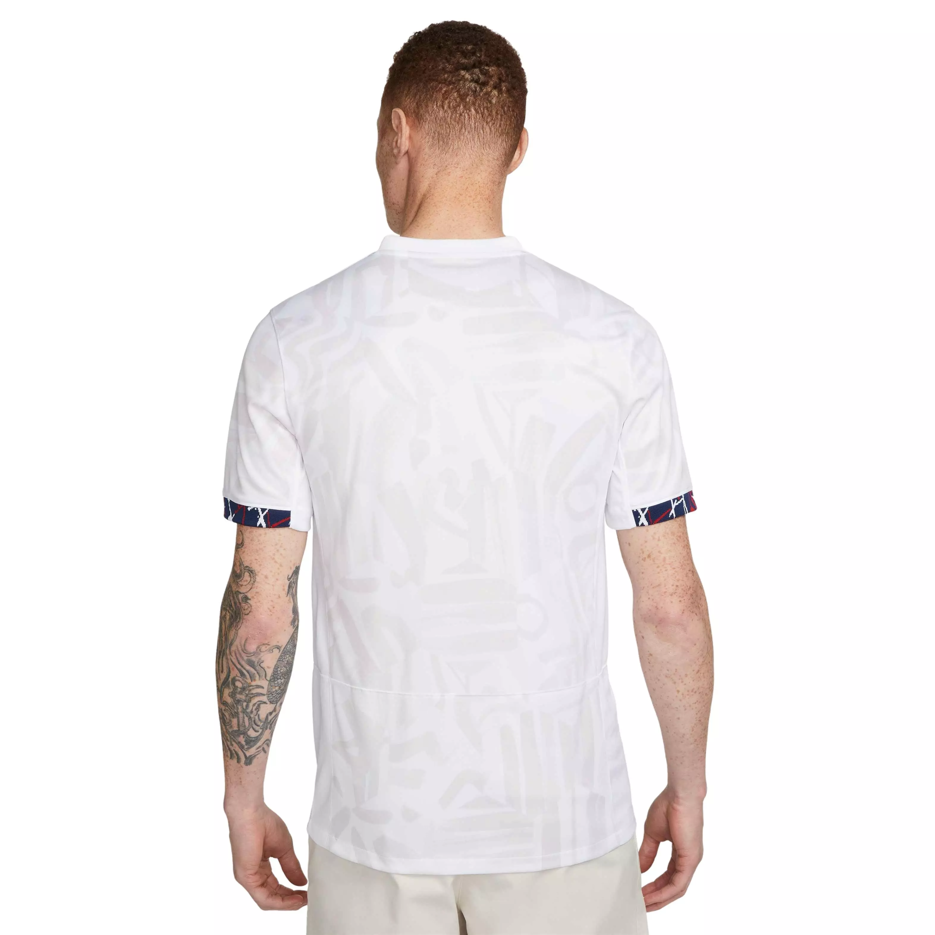 Nike Men's FFF Stadium Dri-FIT Away Soccer Jersey -White/Blue - WHITE/BLUE