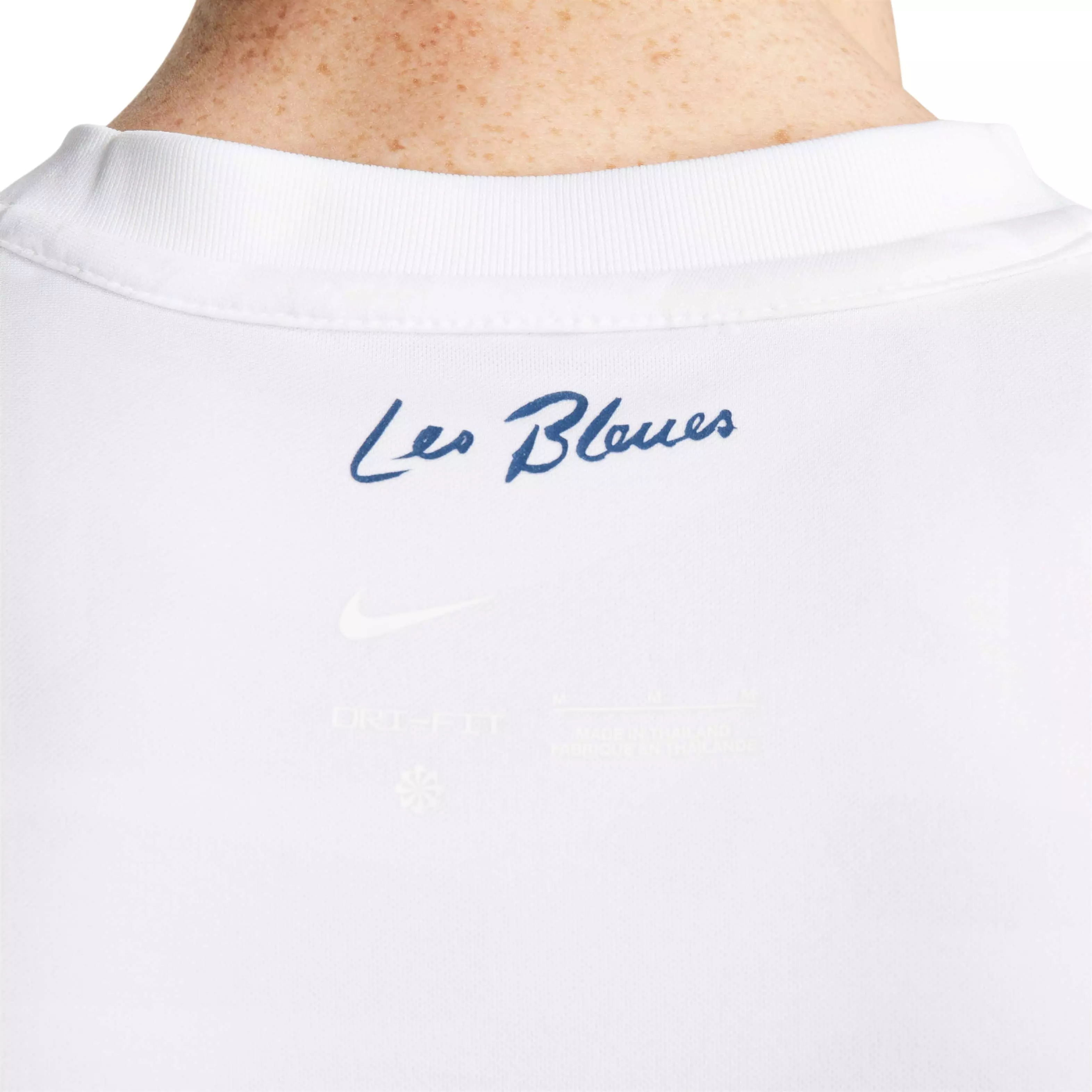 Nike Men's FFF Stadium Dri-FIT Away Soccer Jersey -White/Blue - WHITE/BLUE