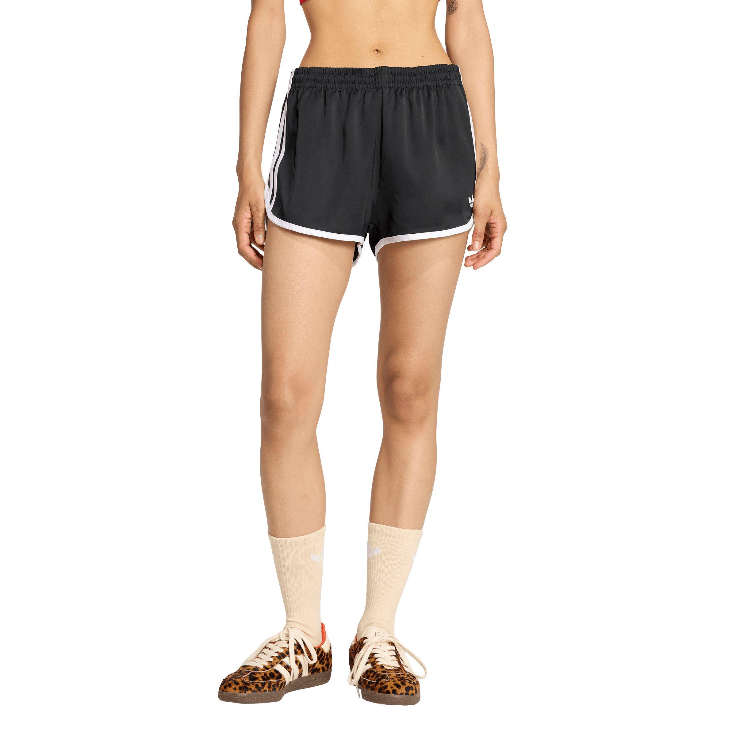 adidas Originals Women's 3-Stripes Sprinter Shorts -Black - BLACK Thumbnail View 1