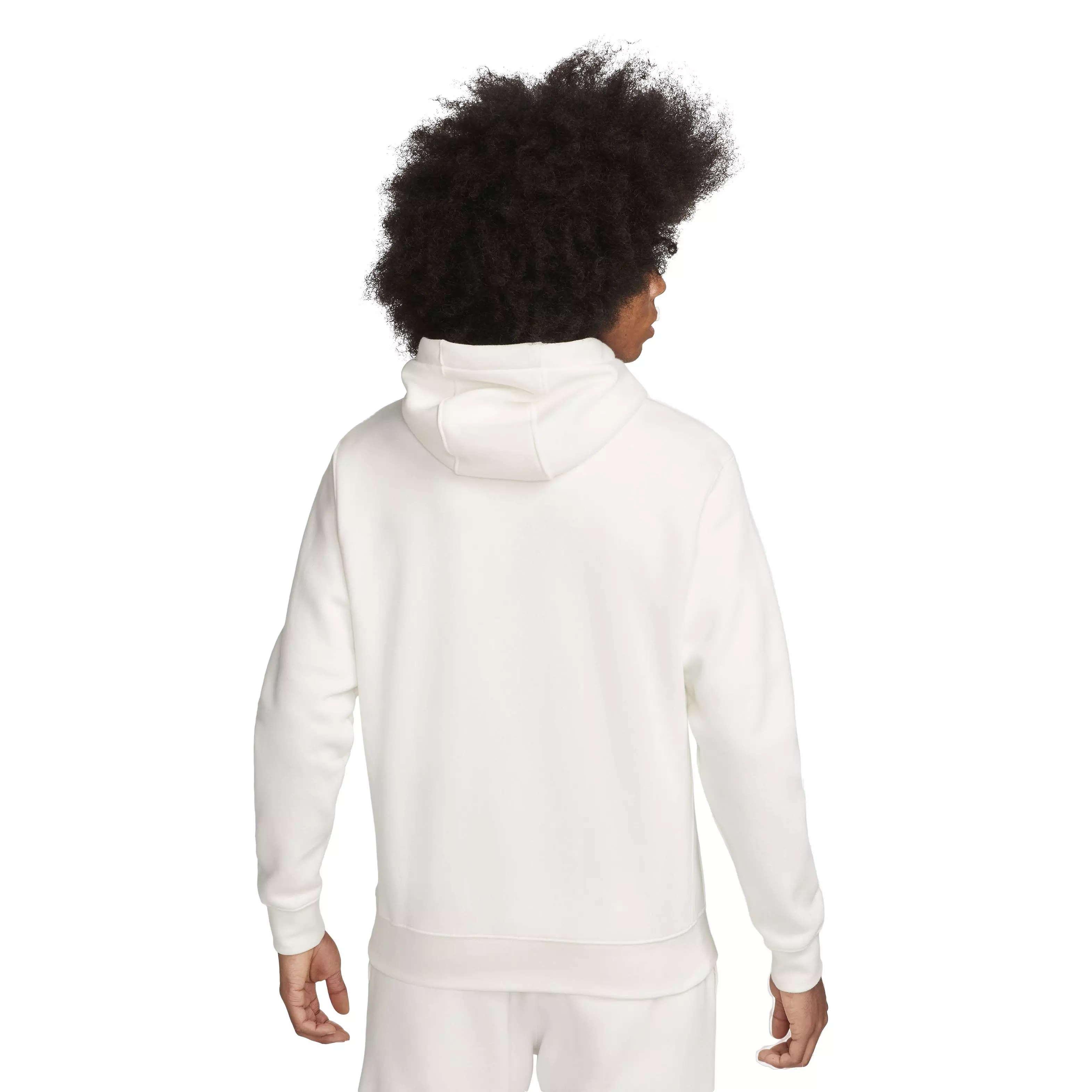 Nike Men's Sportswear Club Fleece Full-Zip Hooded Jacket - WHITE
