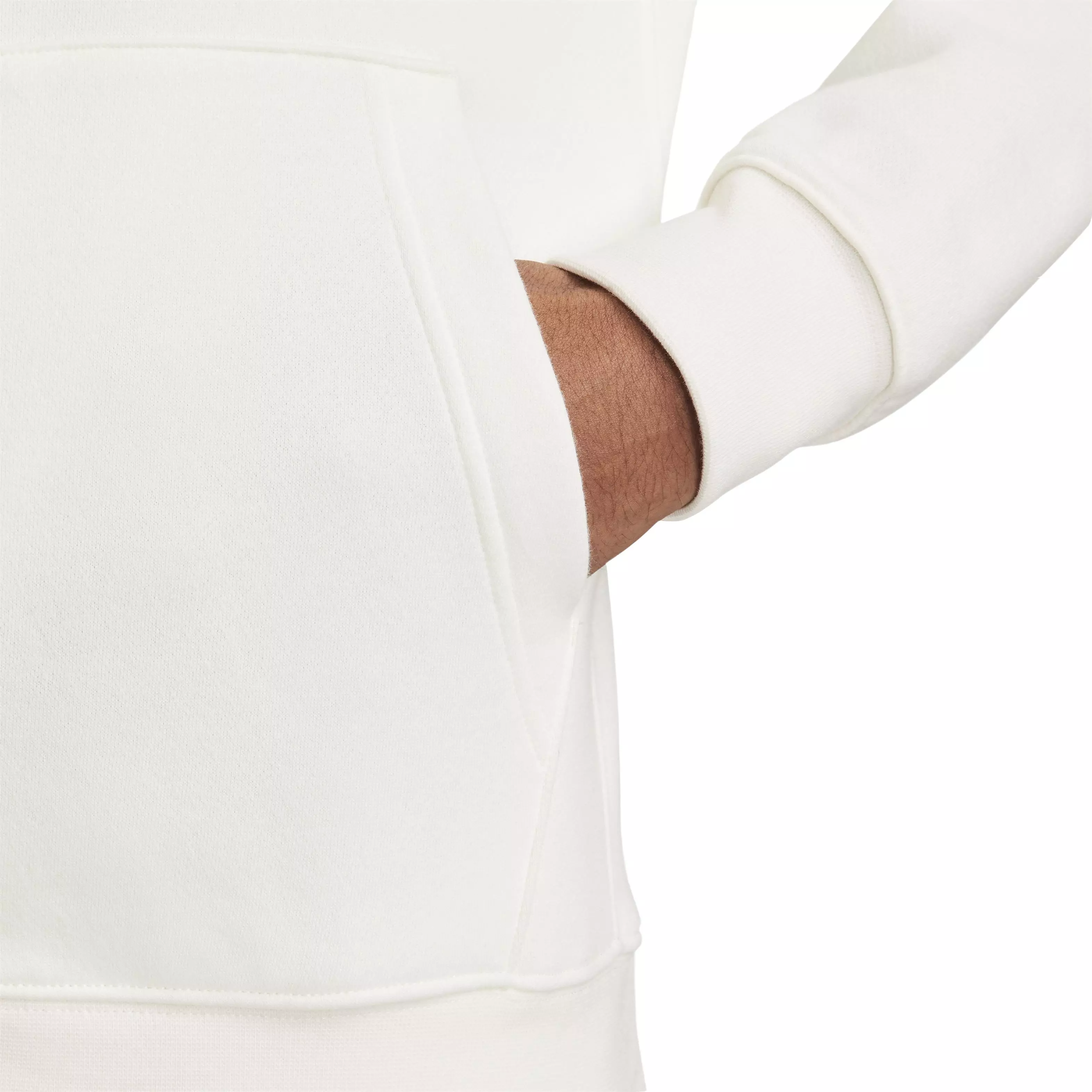 Nike Men's Sportswear Club Fleece Full-Zip Hooded Jacket - WHITE