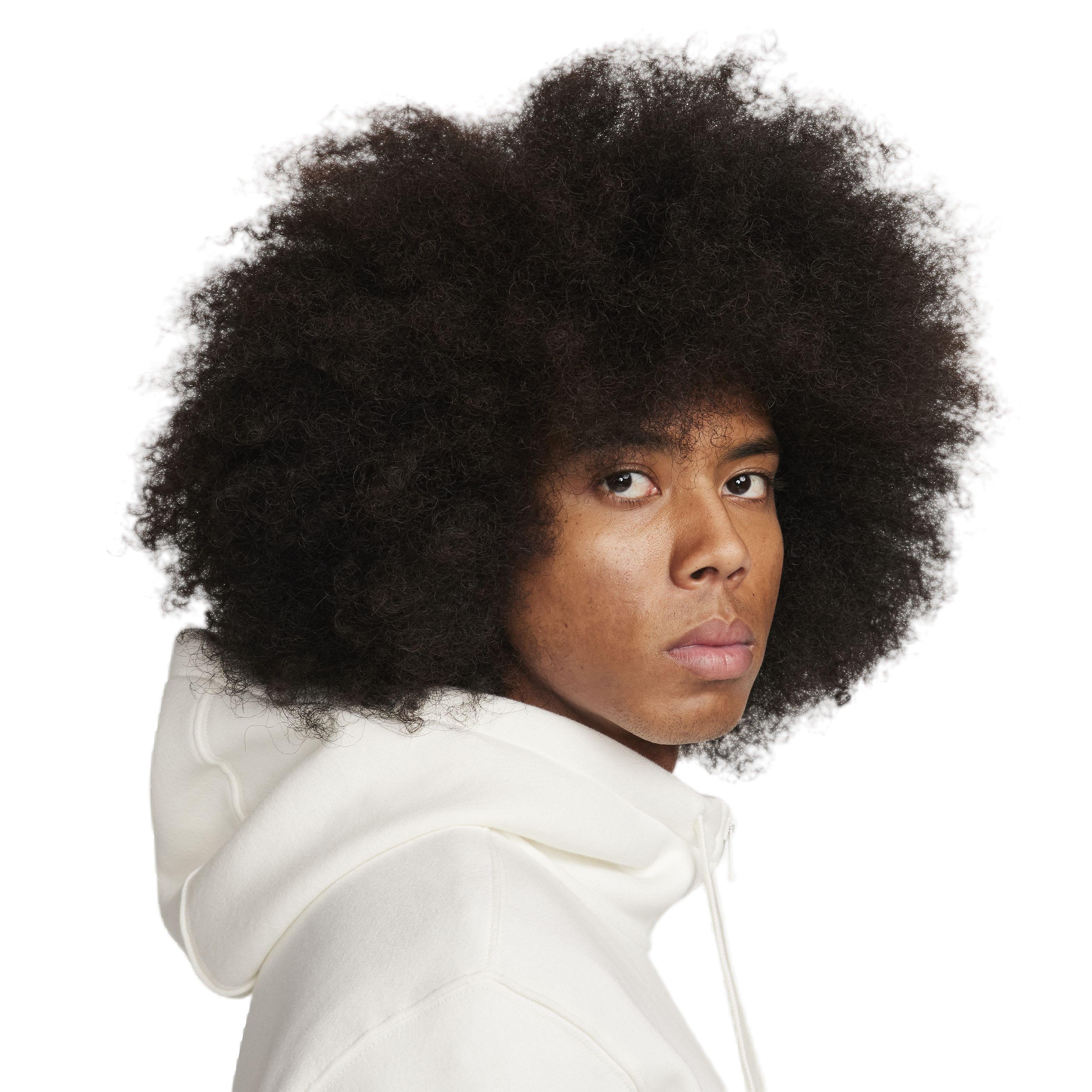 Nike Men's Sportswear Club Fleece Full-Zip Hooded Jacket - WHITE Thumbnail View 6