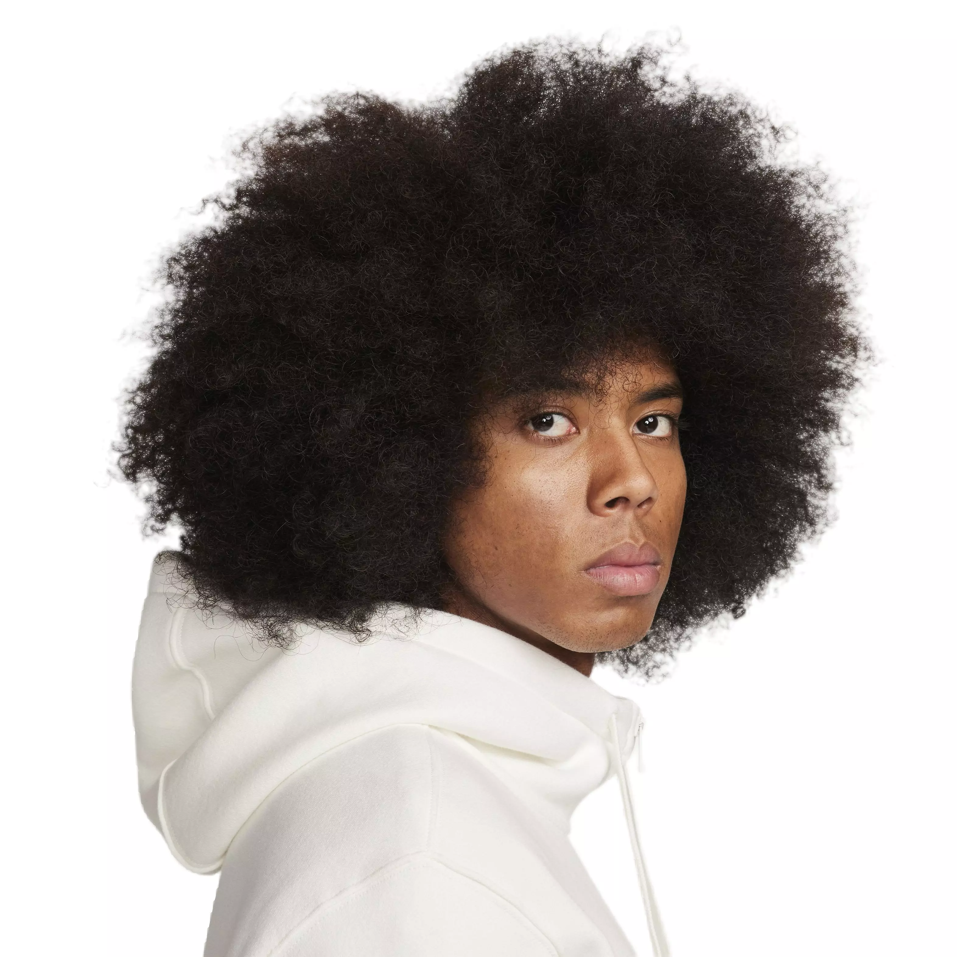 Nike Men's Sportswear Club Fleece Full-Zip Hooded Jacket - WHITE