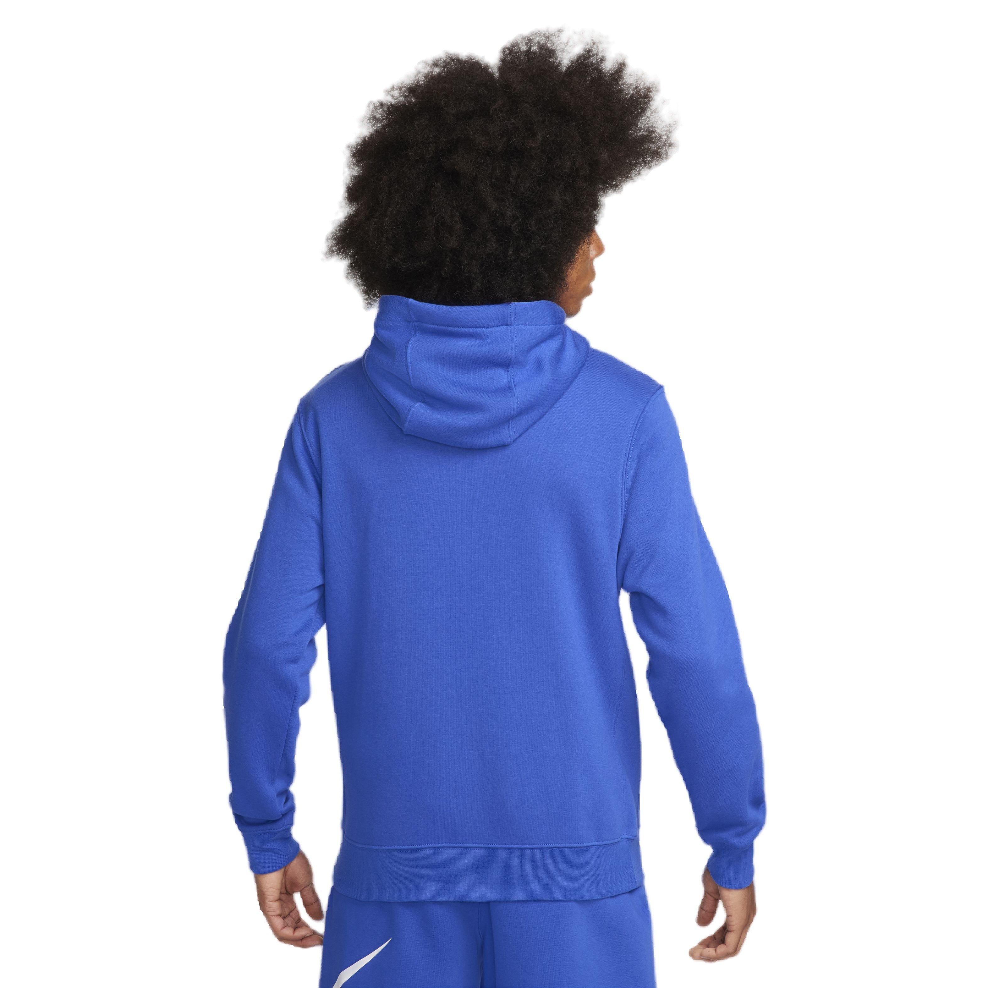 Nike Men's Sportswear Club Fleece Full-Zip Hooded Jacket - BLUE Thumbnail View 2