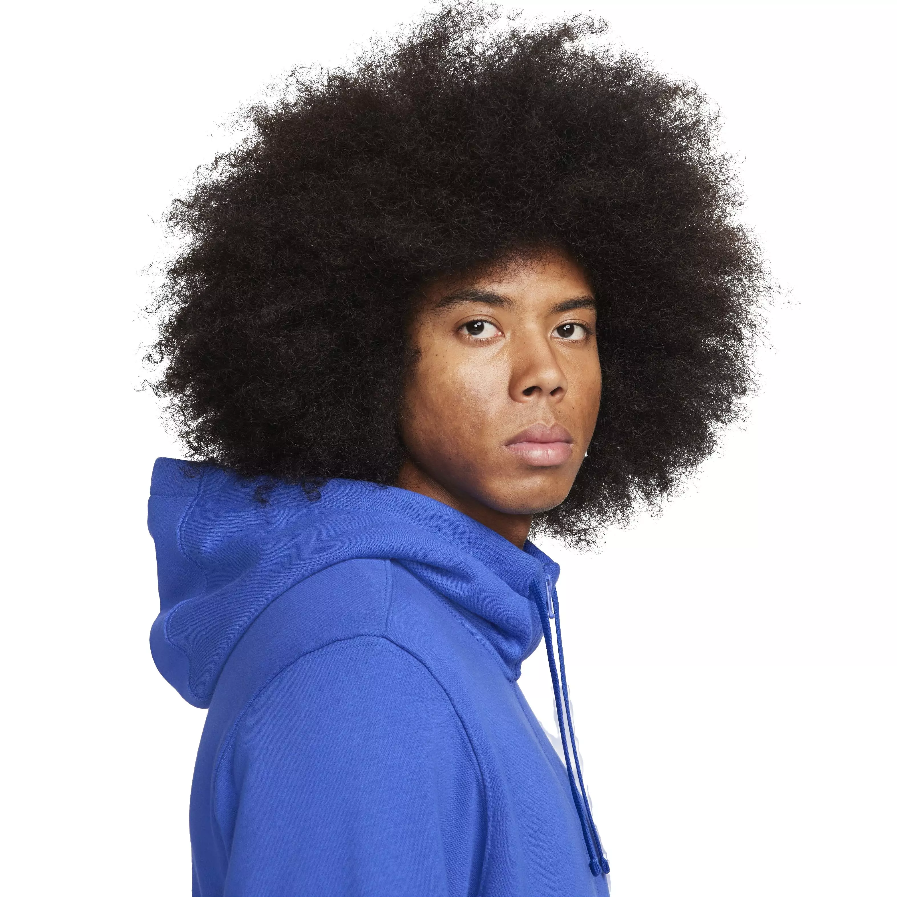 Nike Men's Sportswear Club Fleece Full-Zip Hooded Jacket - BLUE