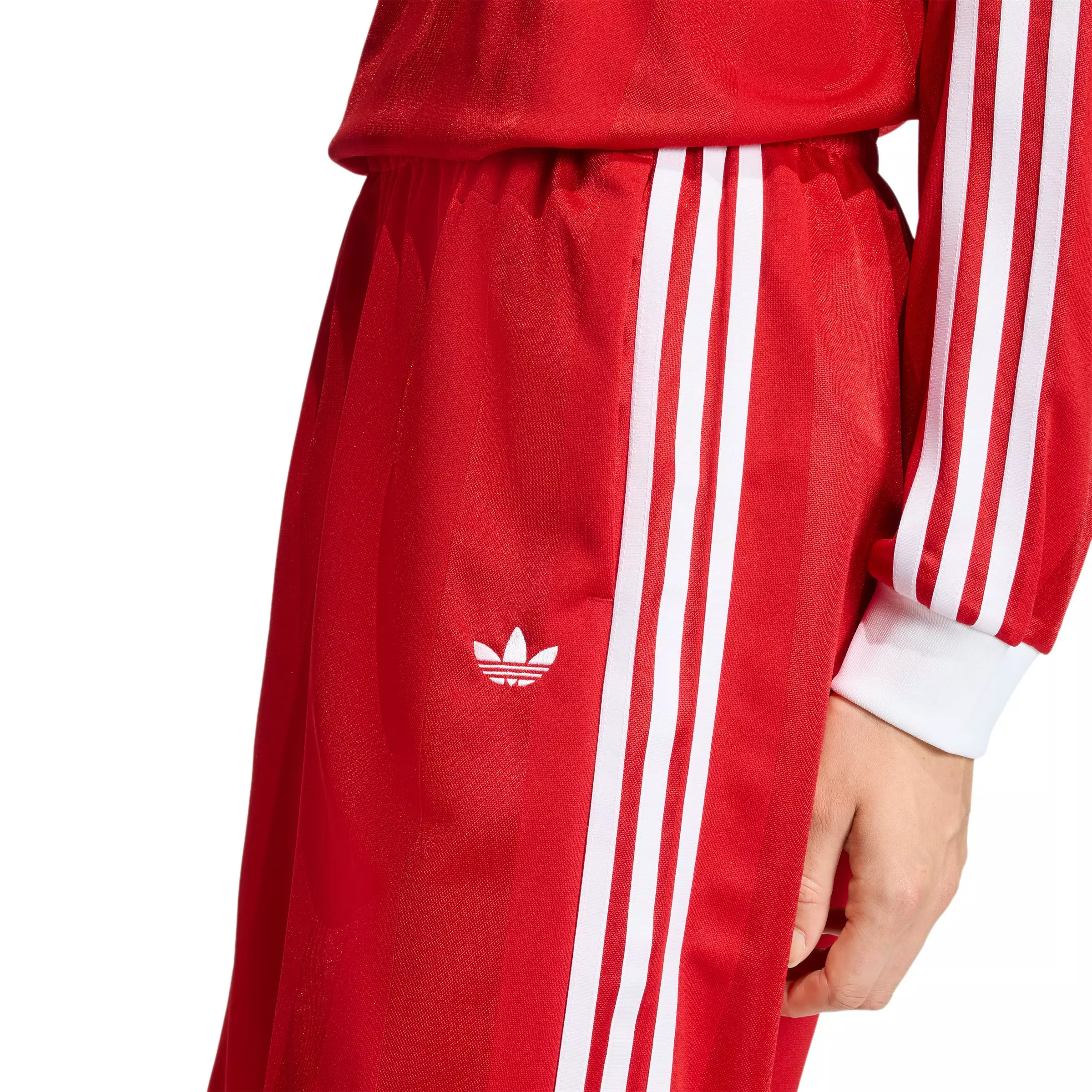 adidas Originals Women's 3-Stripes Jacquard Jorts - Red - RED