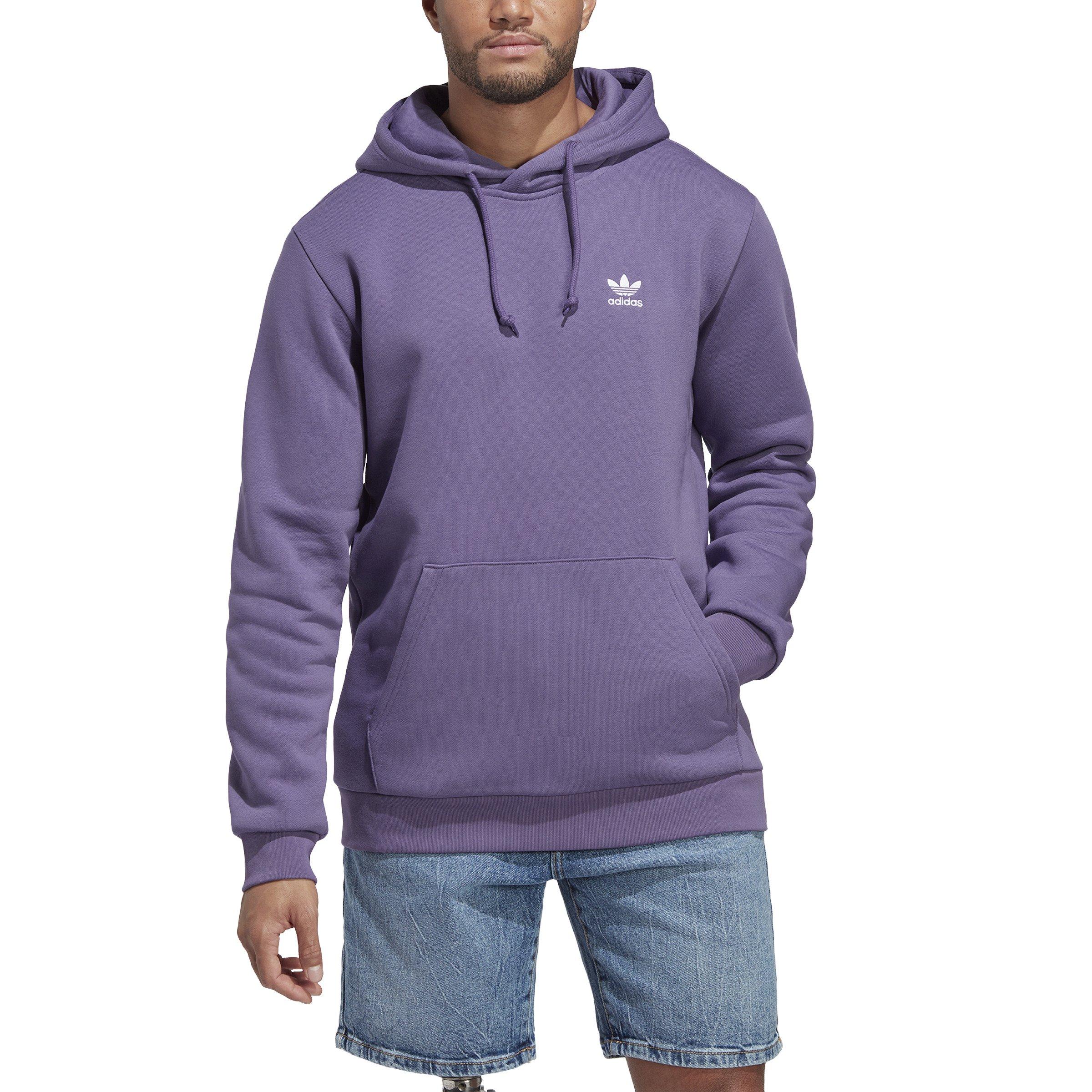 adidas Men\'s Originals Trefoil Essentials Hoodie - Purple - Hibbett | City  Gear