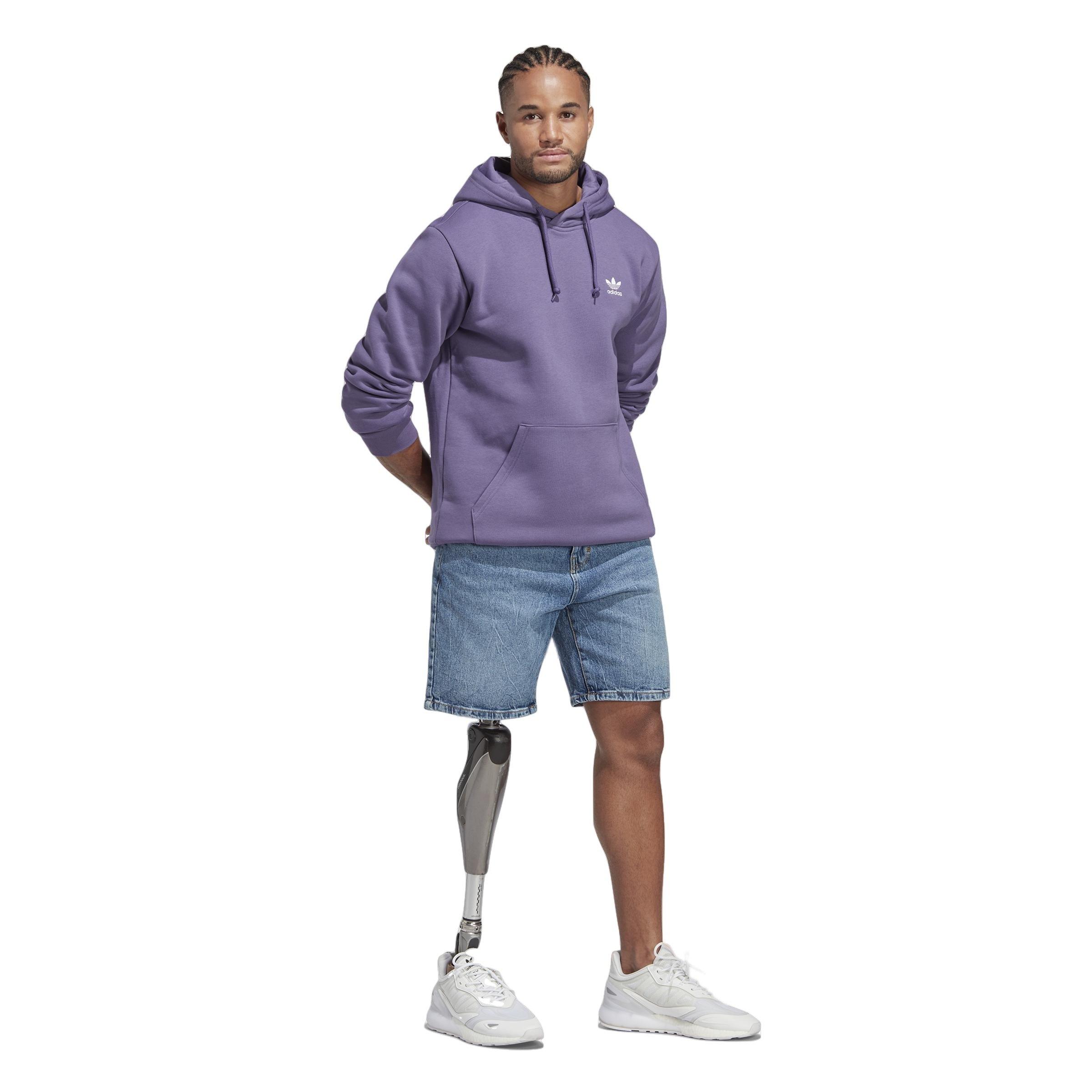 adidas Men's Originals Trefoil Essentials Hoodie - Purple - Hibbett | City  Gear