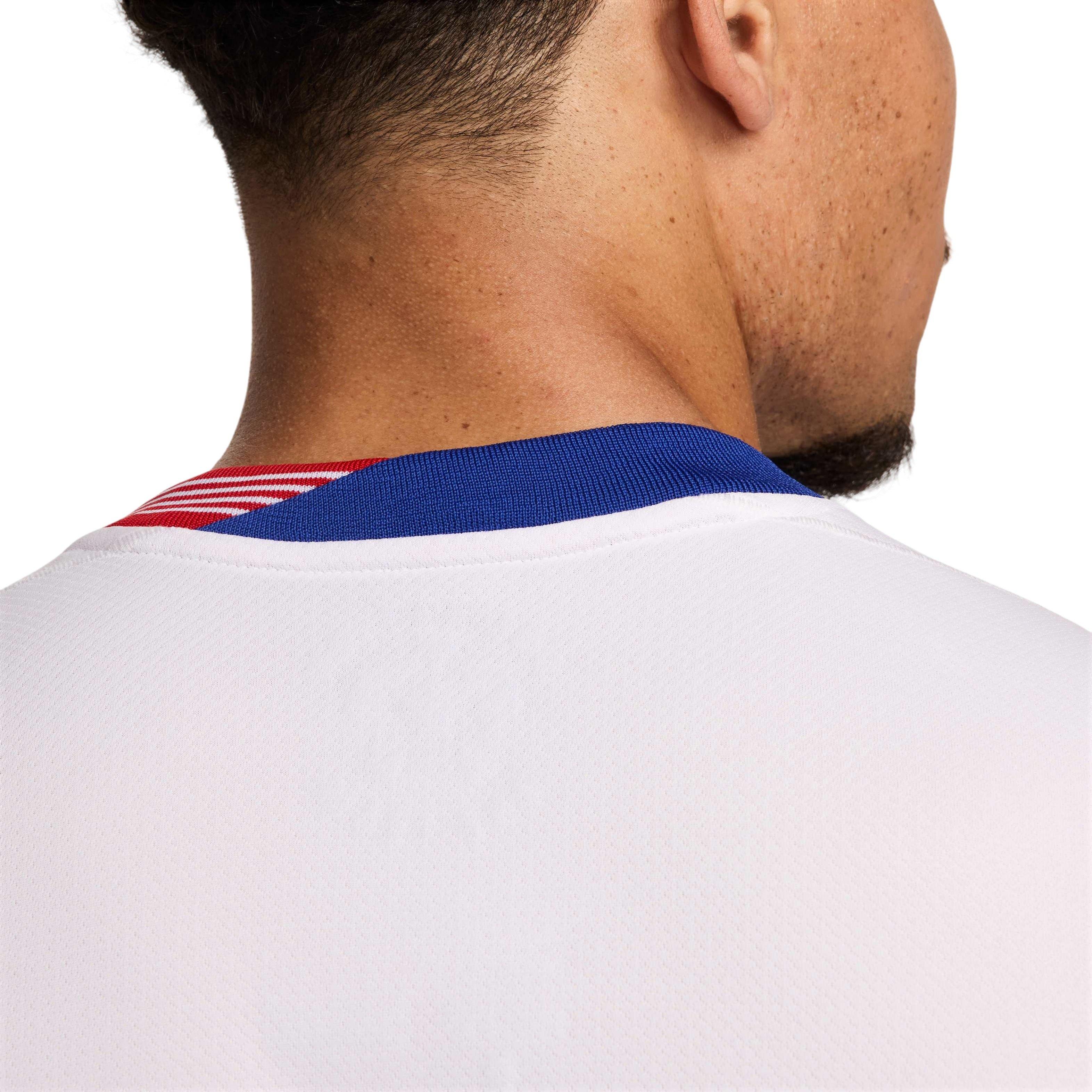 Nike Men's USMNT 2024 Stadium Home Dri-FIT Soccer Replica Jersey -White - WHITE Thumbnail View 7