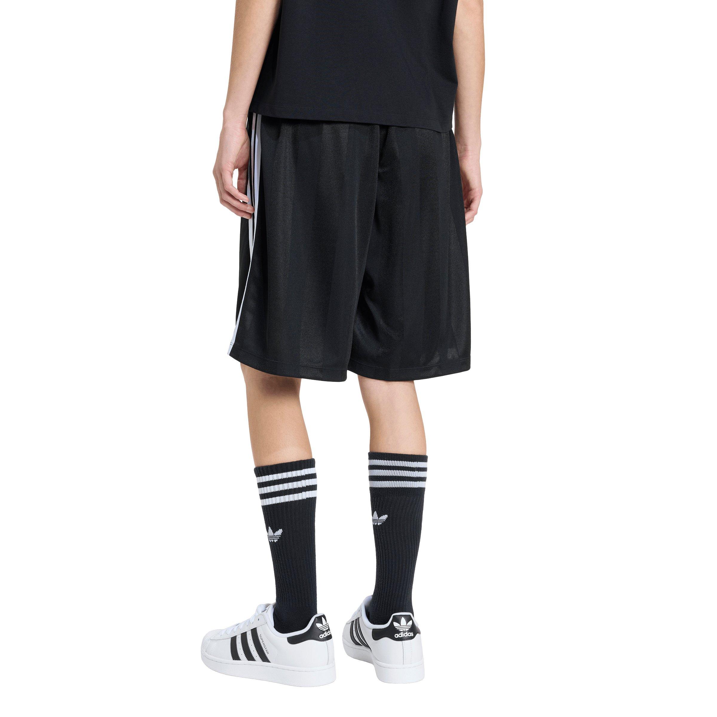 adidas Originals Women's 3-Stripes Jacquard Jorts - Black - BLACK Thumbnail View 2
