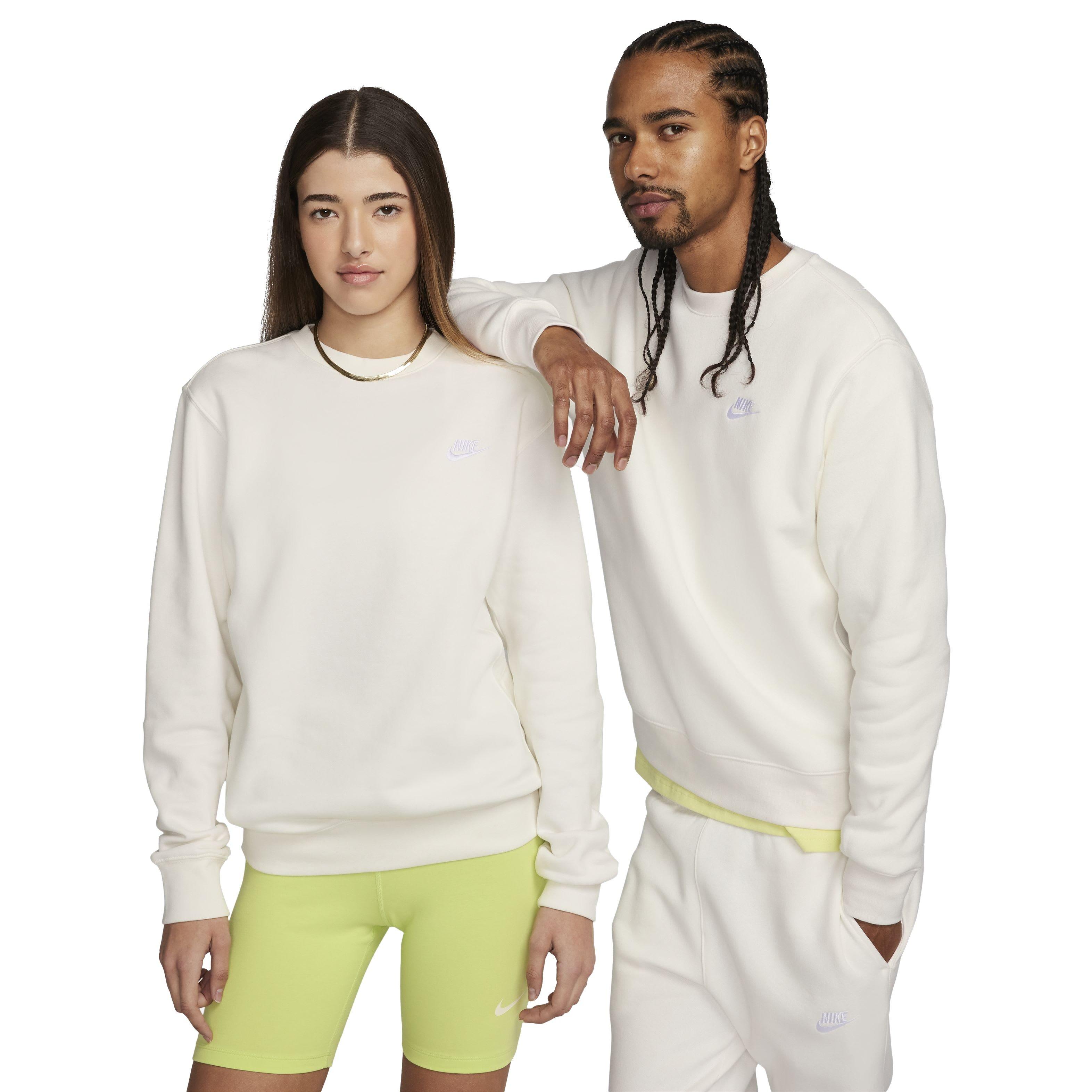 Nike Men's Sportswear Club Fleece Crewneck - WHITE Thumbnail View 1