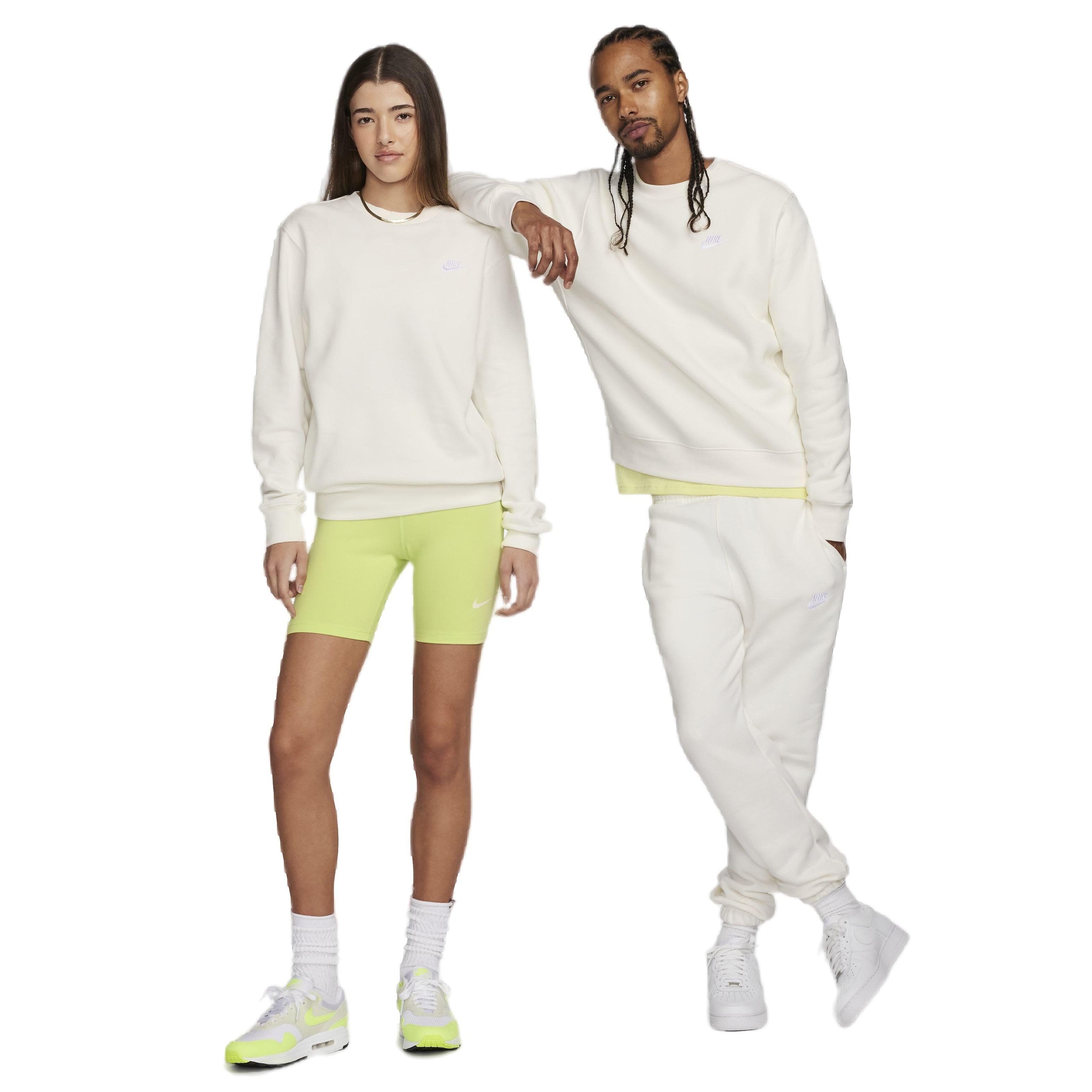 Nike Men's Sportswear Club Fleece Crewneck - WHITE Thumbnail View 5