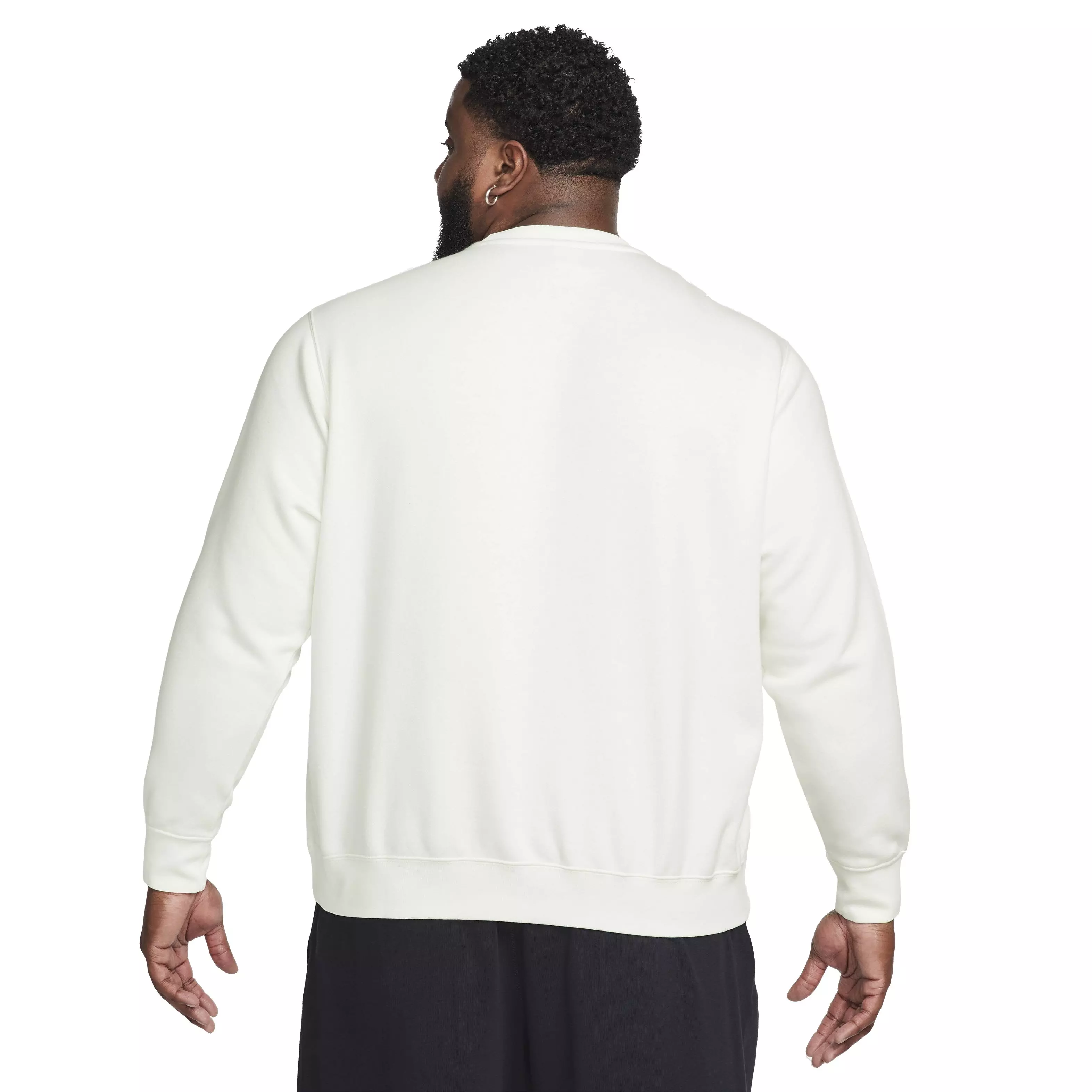 Nike Men's Sportswear Club Fleece Crewneck - WHITE