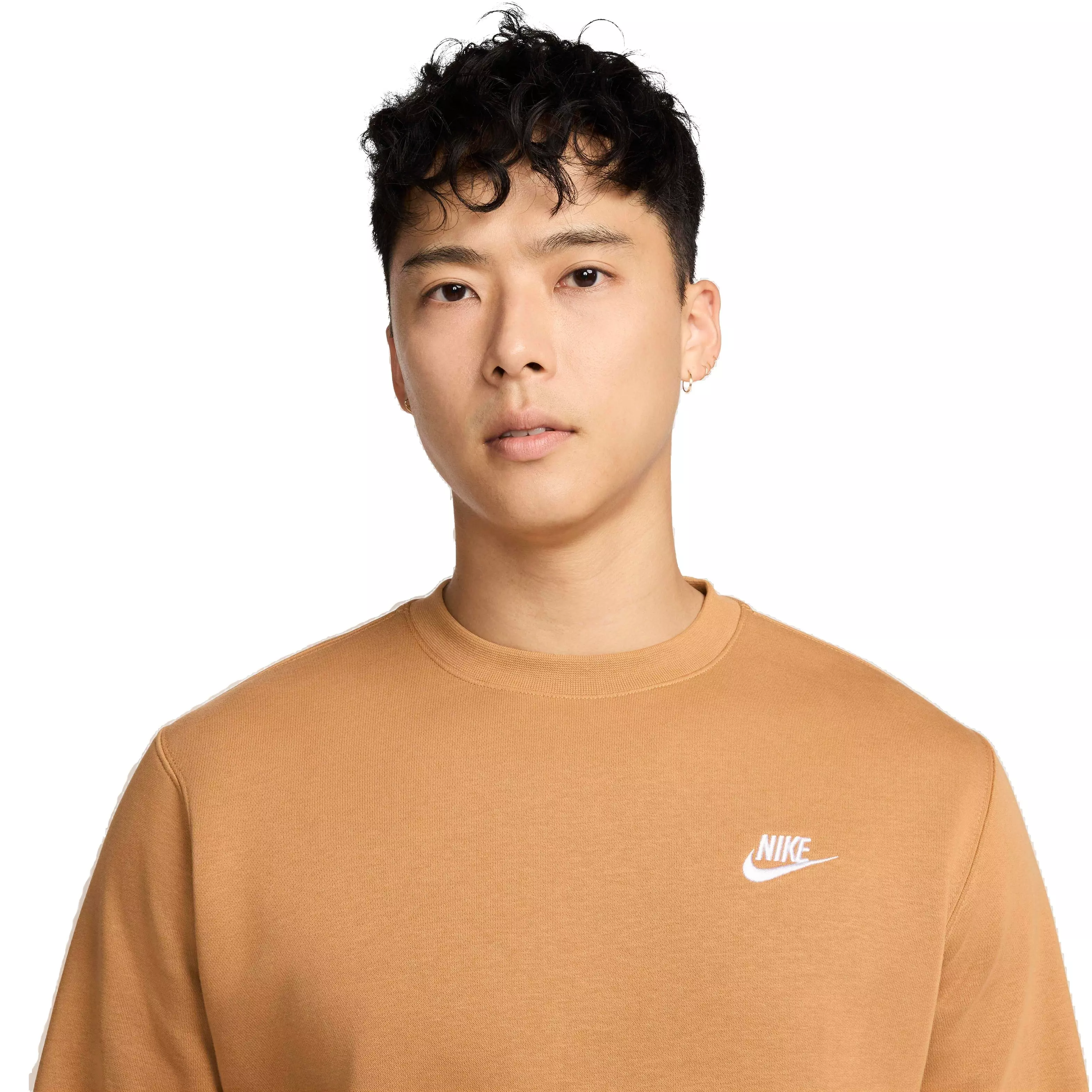 Nike Men's Sportswear Club Fleece Crewneck - BROWN