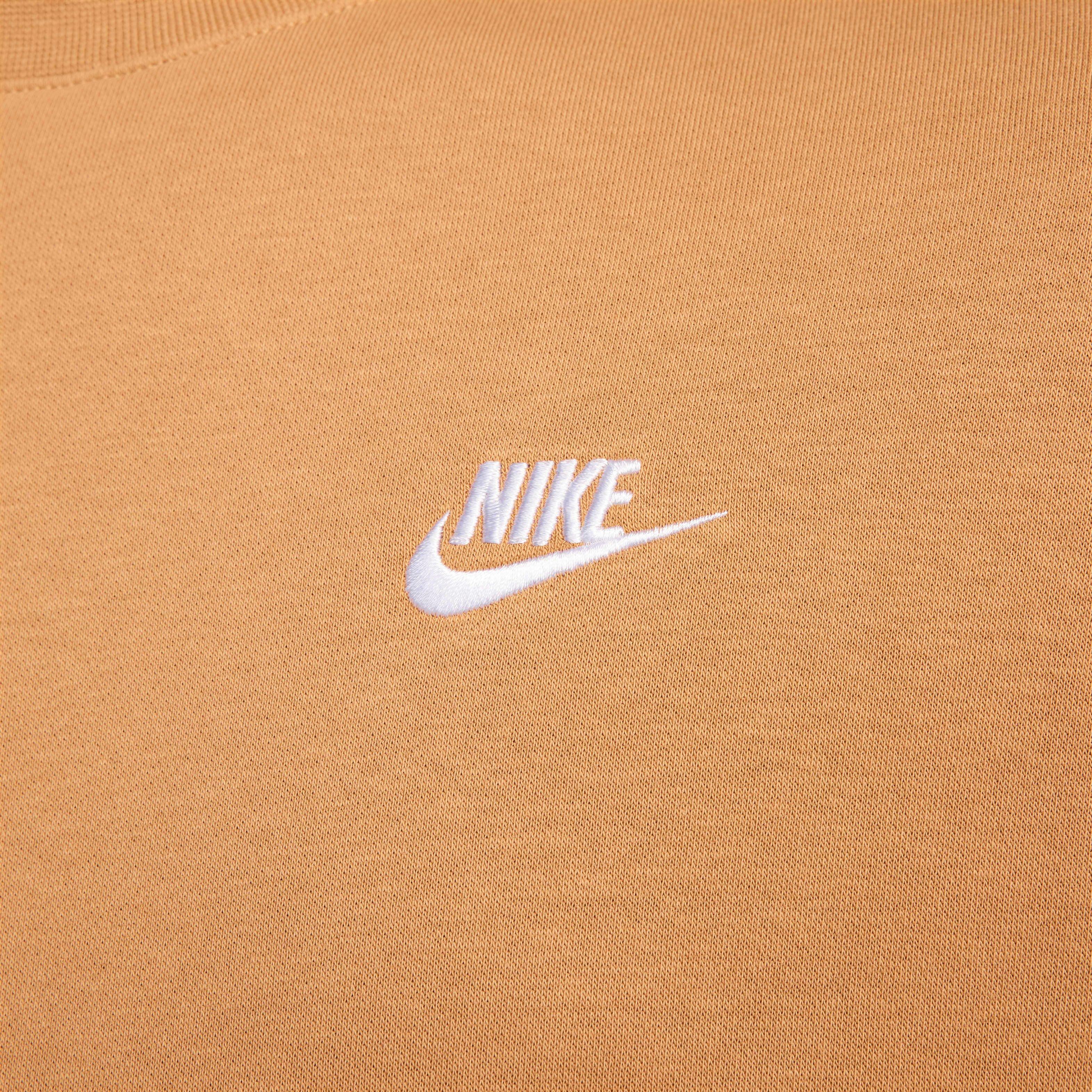 Nike Men's Sportswear Club Fleece Crewneck - BROWN Thumbnail View 4