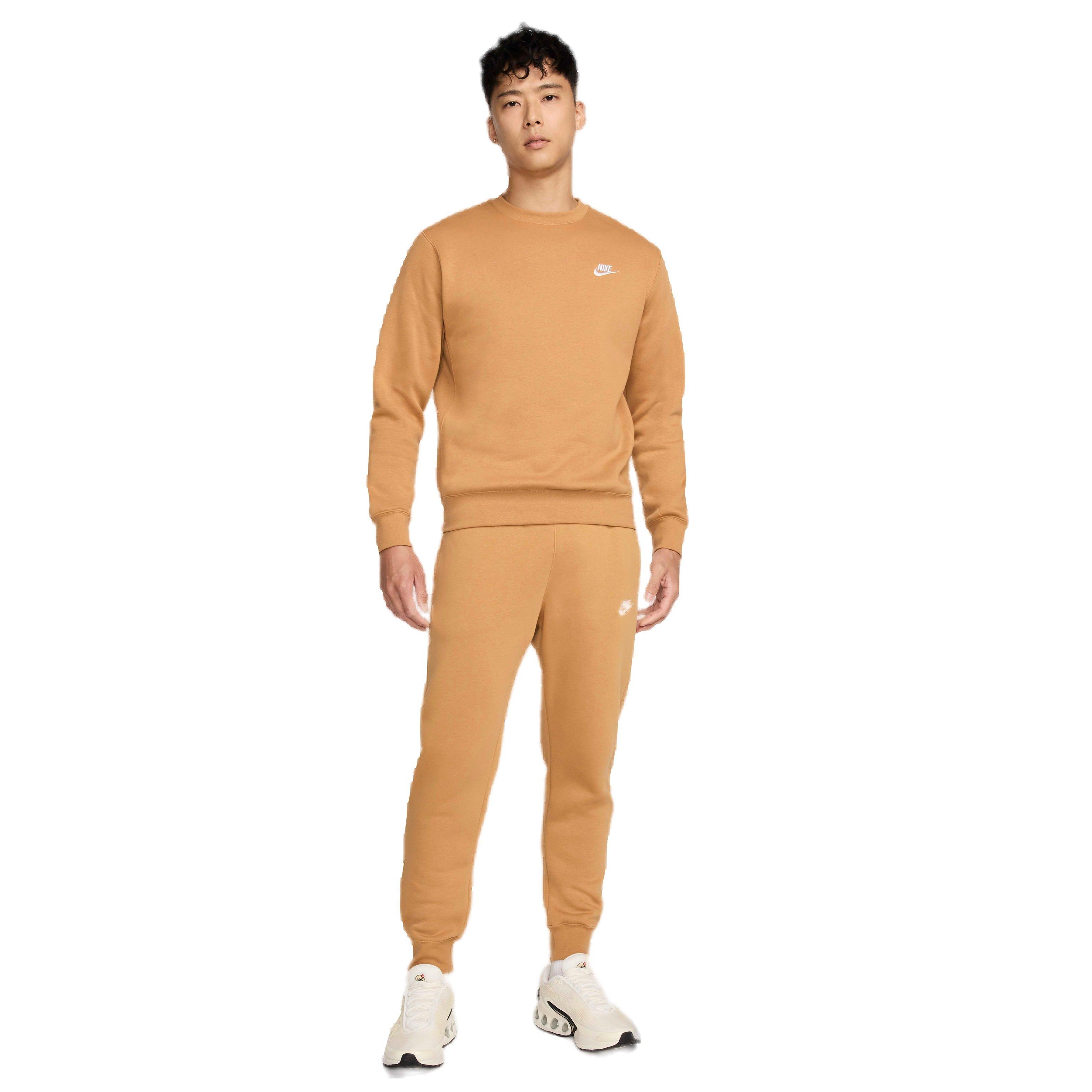 Nike Men's Sportswear Club Fleece Crewneck - BROWN Thumbnail View 5