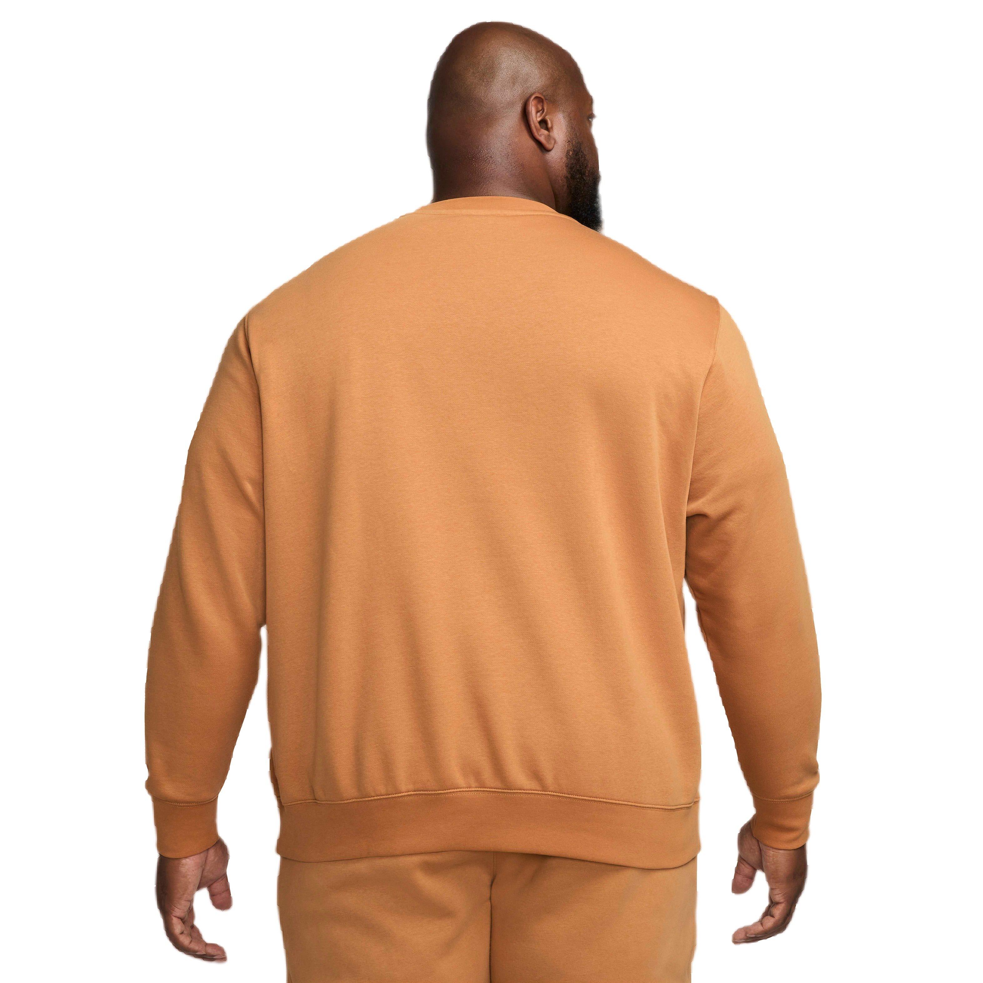 Nike Men's Sportswear Club Fleece Crewneck - BROWN Thumbnail View 7