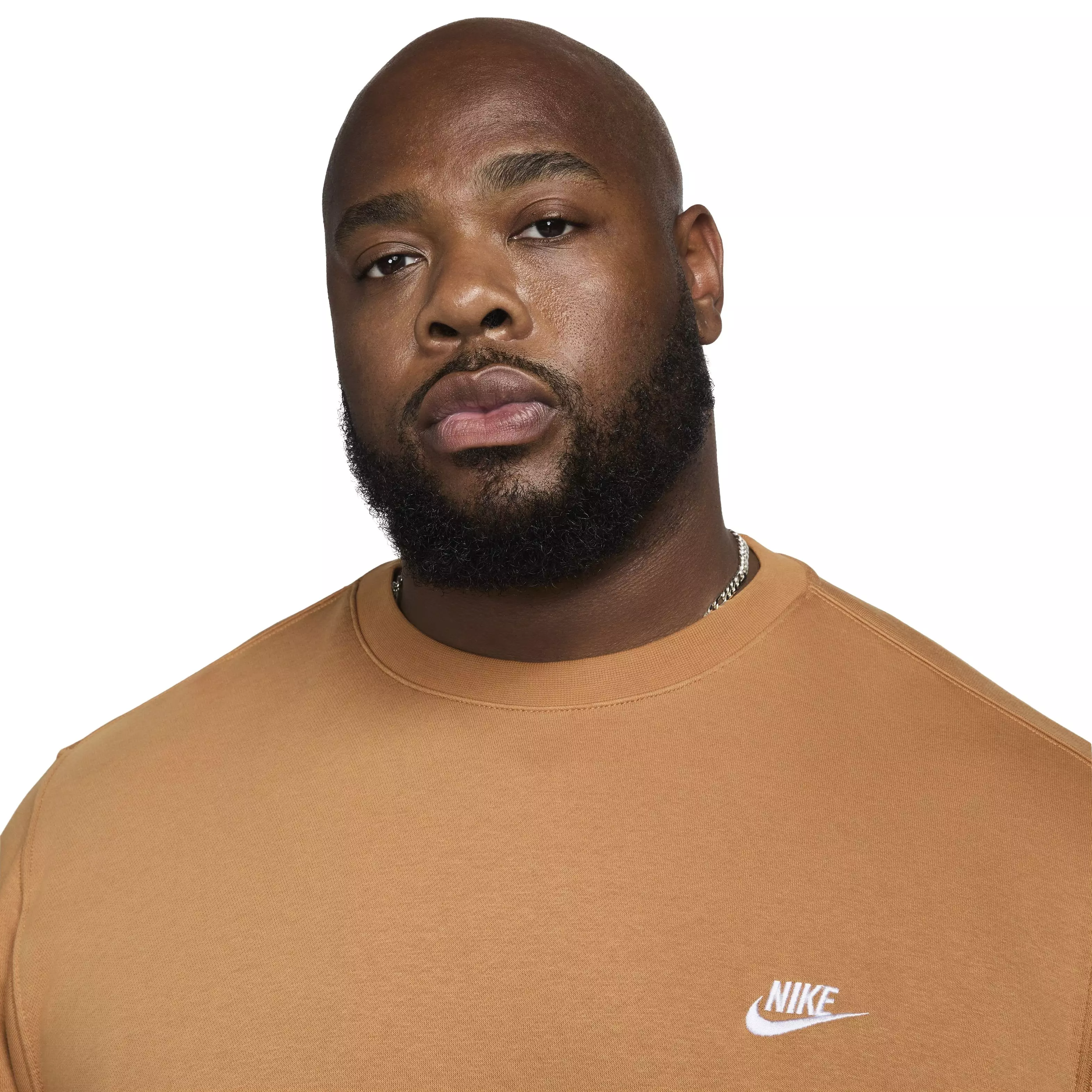 Nike Men's Sportswear Club Fleece Crewneck - BROWN