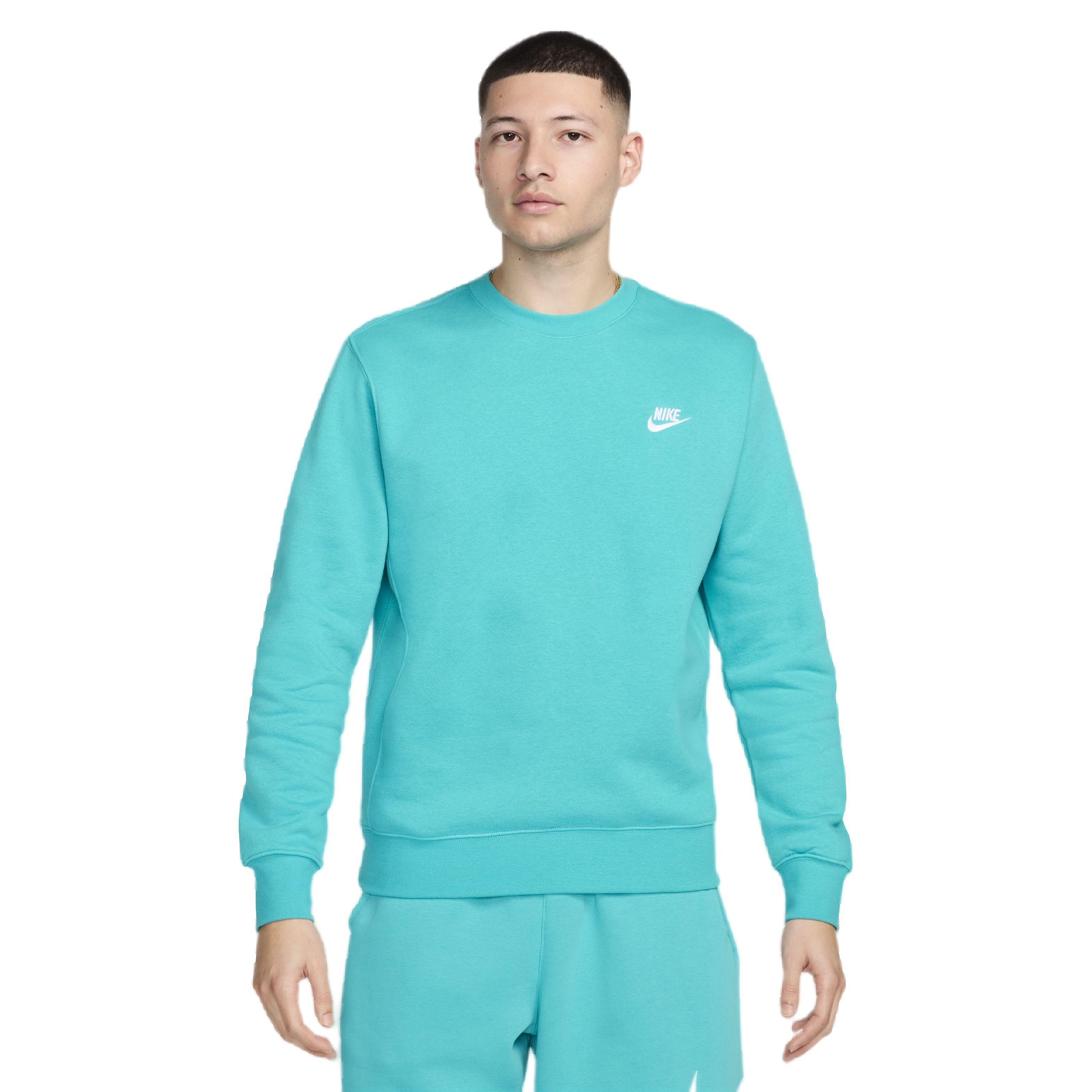 Nike Men's Sportswear Club Fleece Crewneck - AQUA Thumbnail View 1