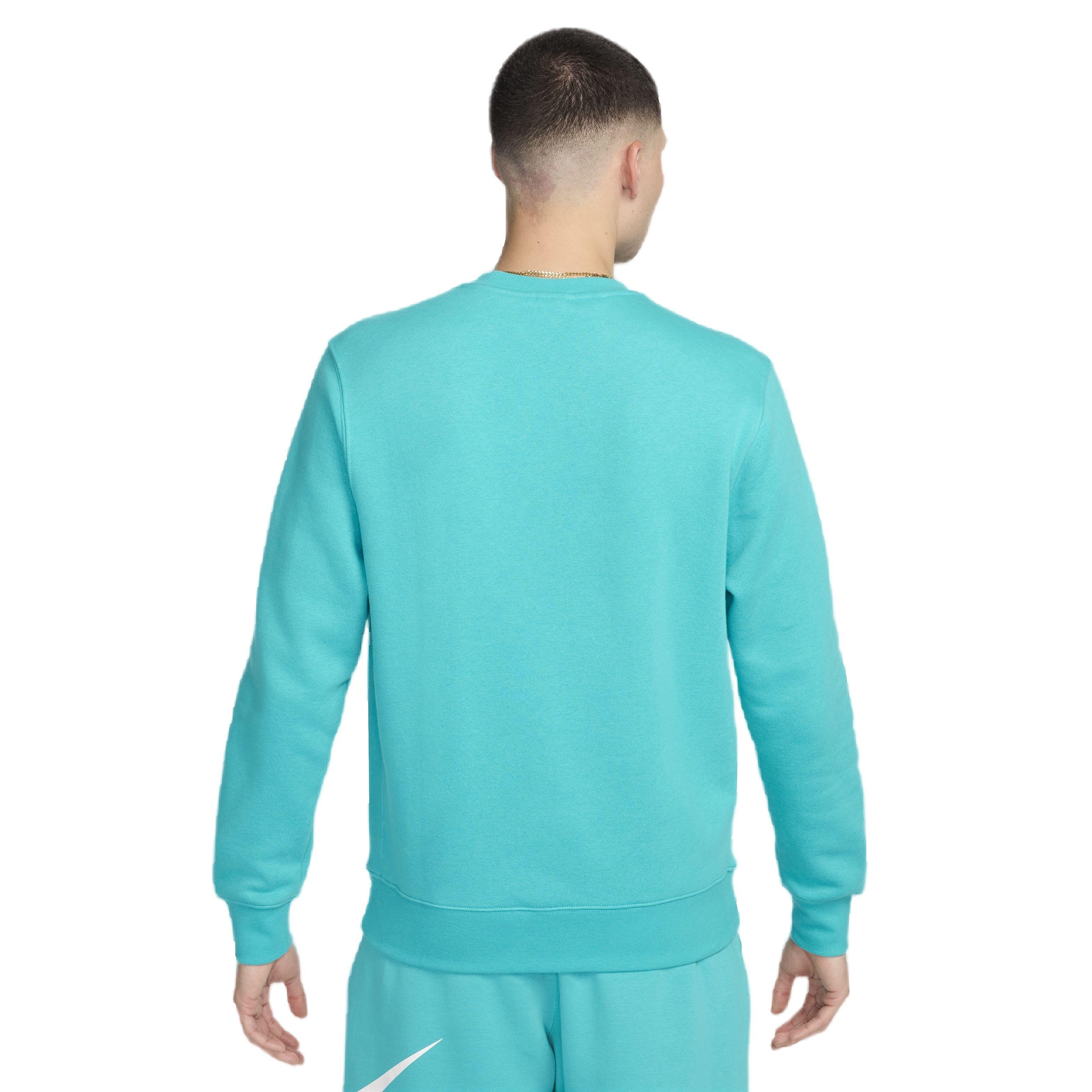 Nike Men's Sportswear Club Fleece Crewneck - AQUA Thumbnail View 2