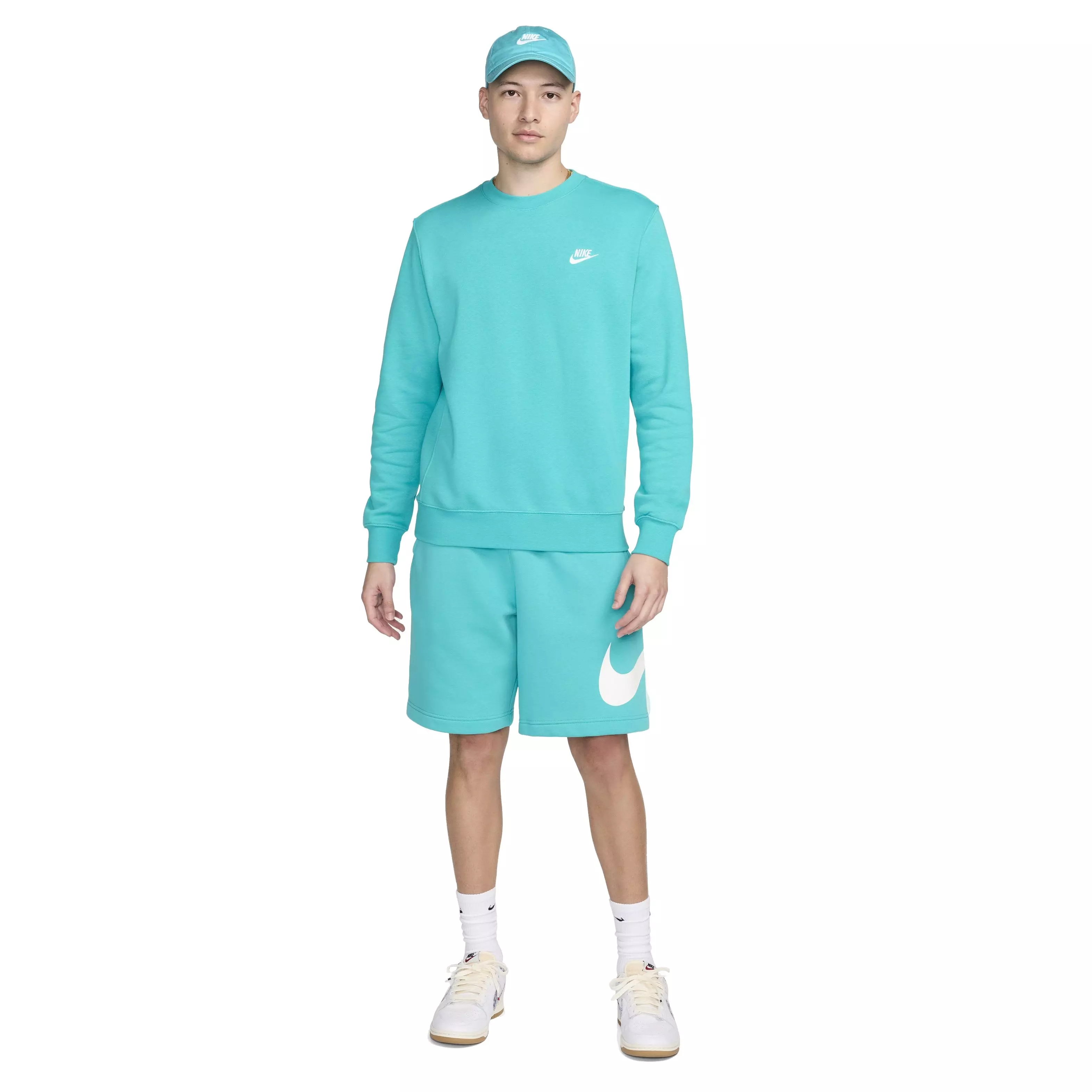 Nike Men's Sportswear Club Fleece Crewneck - AQUA