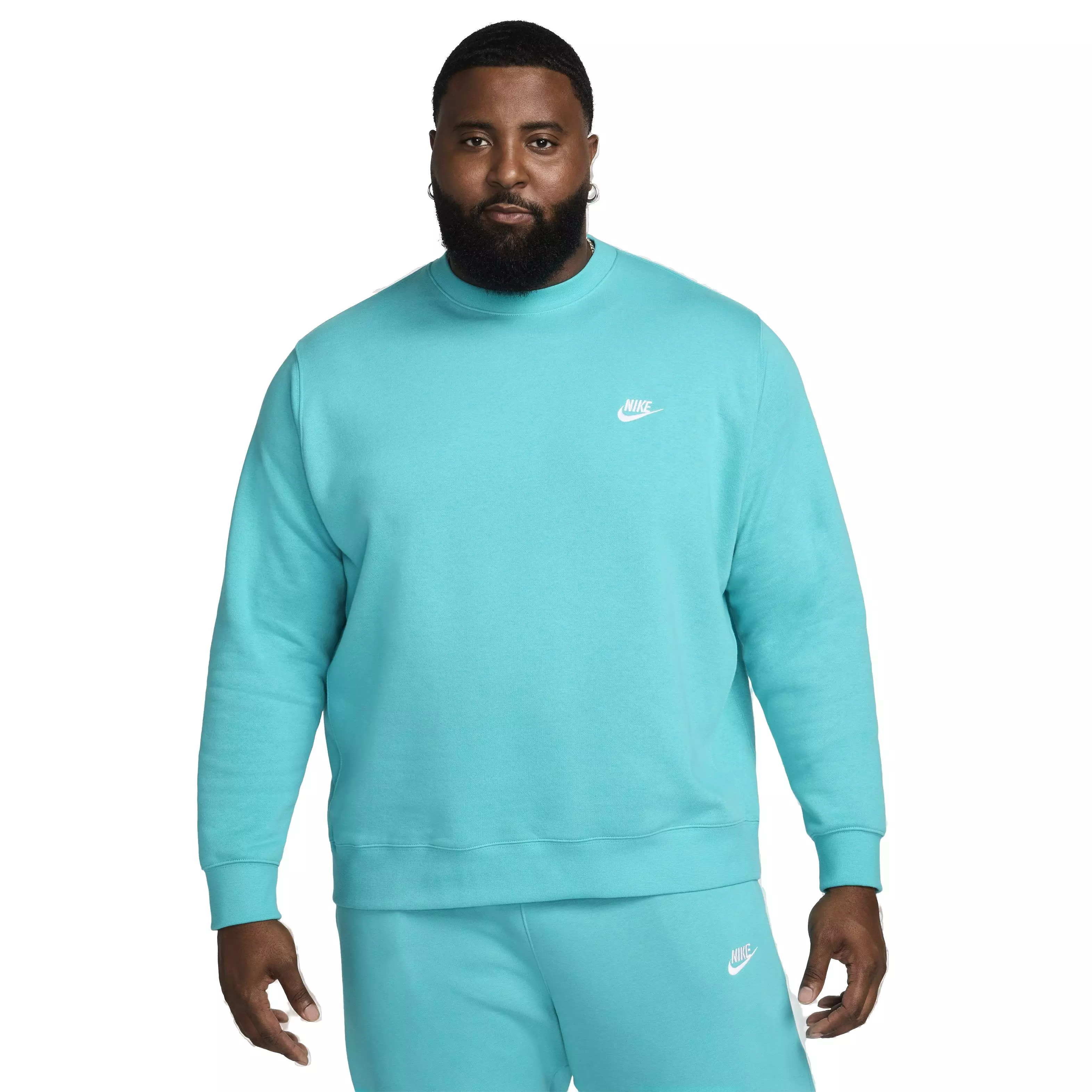 Nike Men's Sportswear Club Fleece Crewneck - AQUA