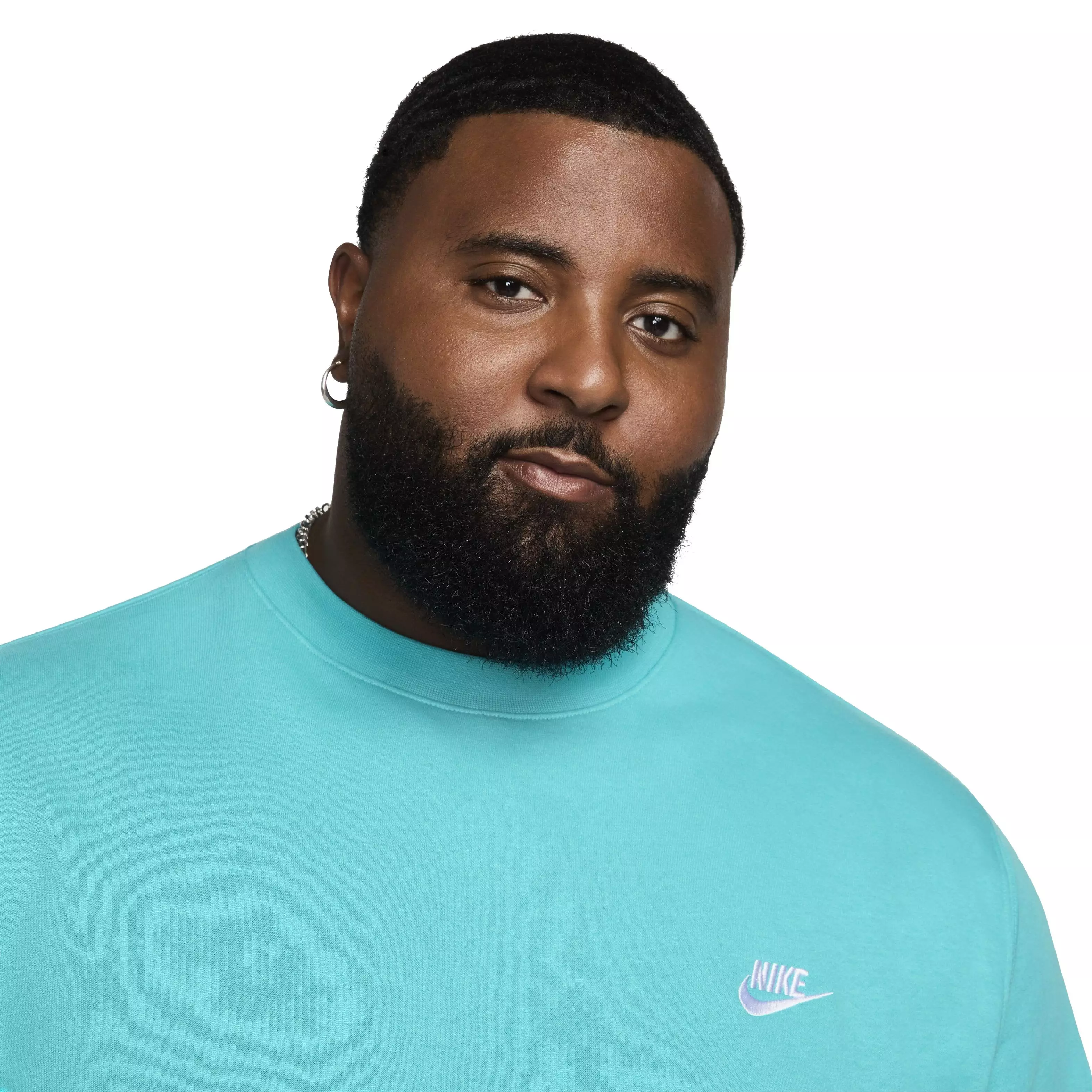 Nike Men's Sportswear Club Fleece Crewneck - AQUA