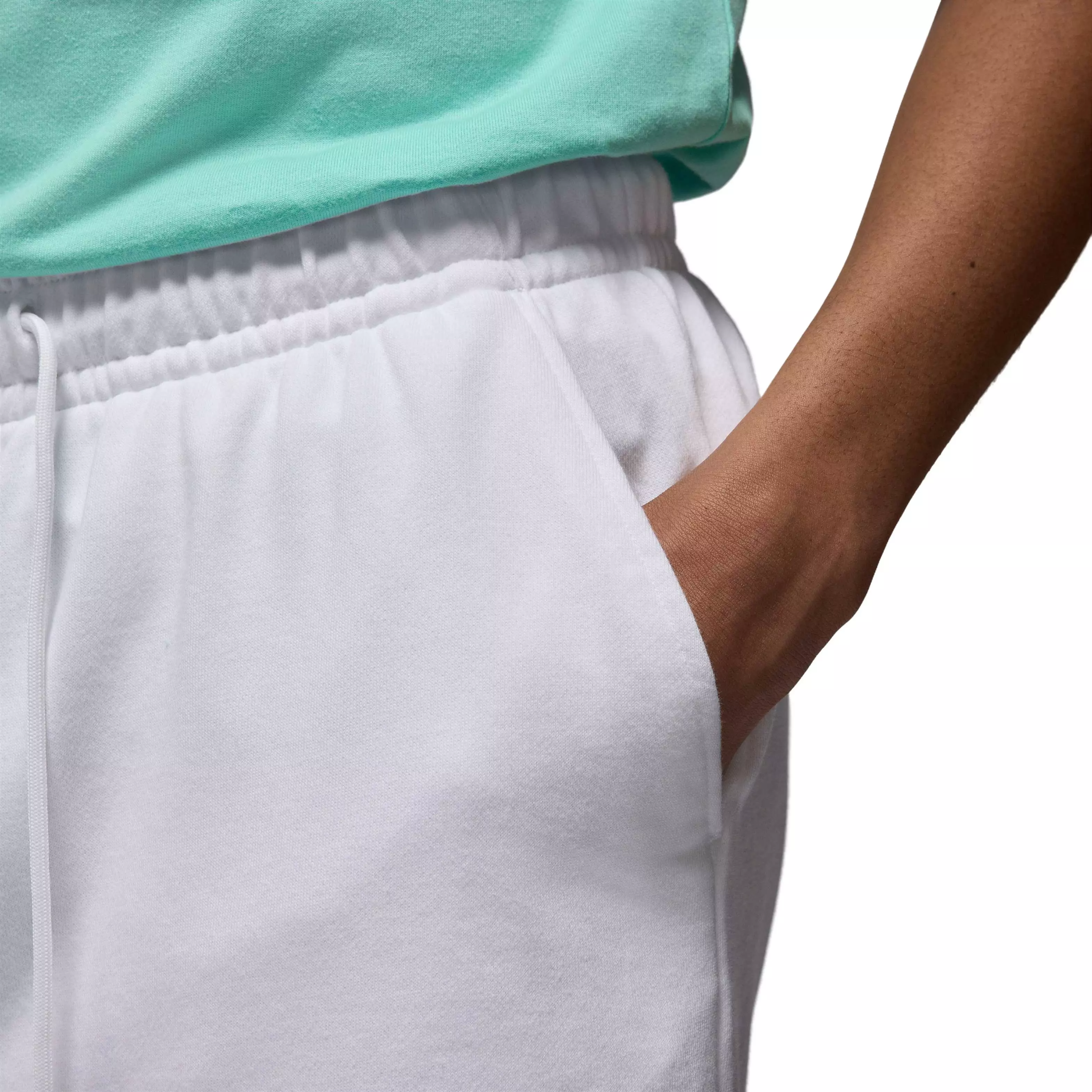 Jordan Men's Flight MVP Fleece Shorts -White - WHITE