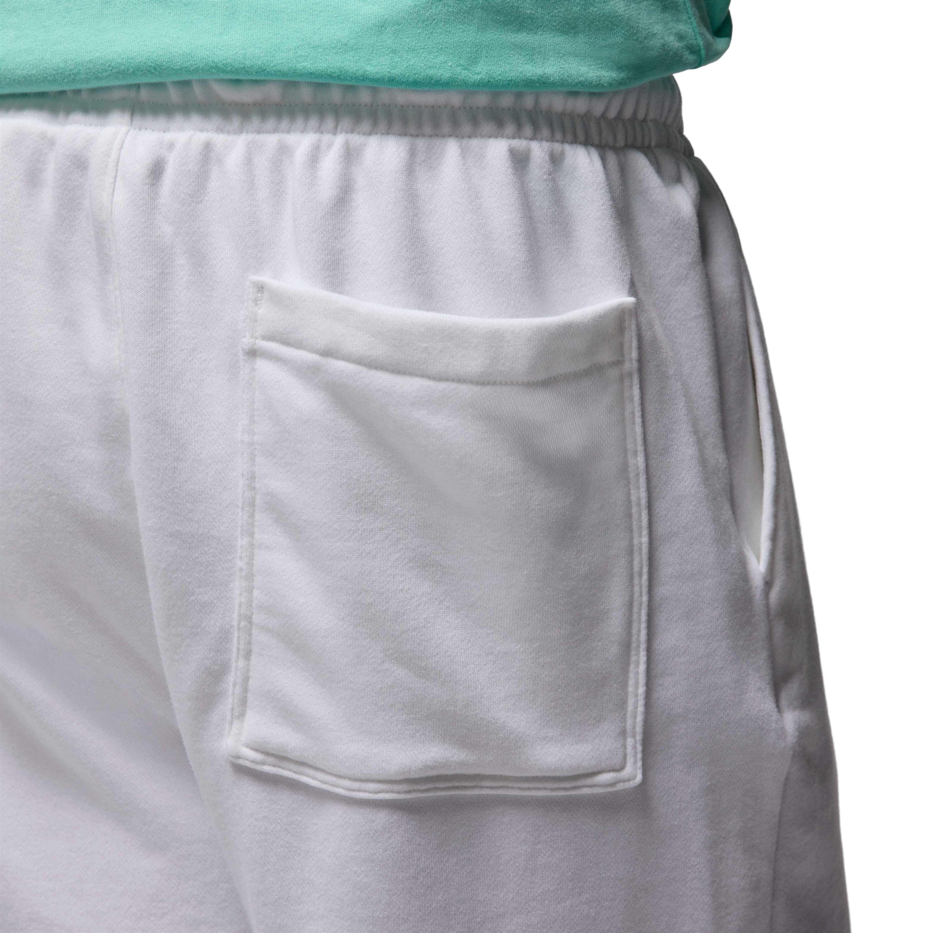 Jordan Men's Flight MVP Fleece Shorts -White - WHITE Thumbnail View 7