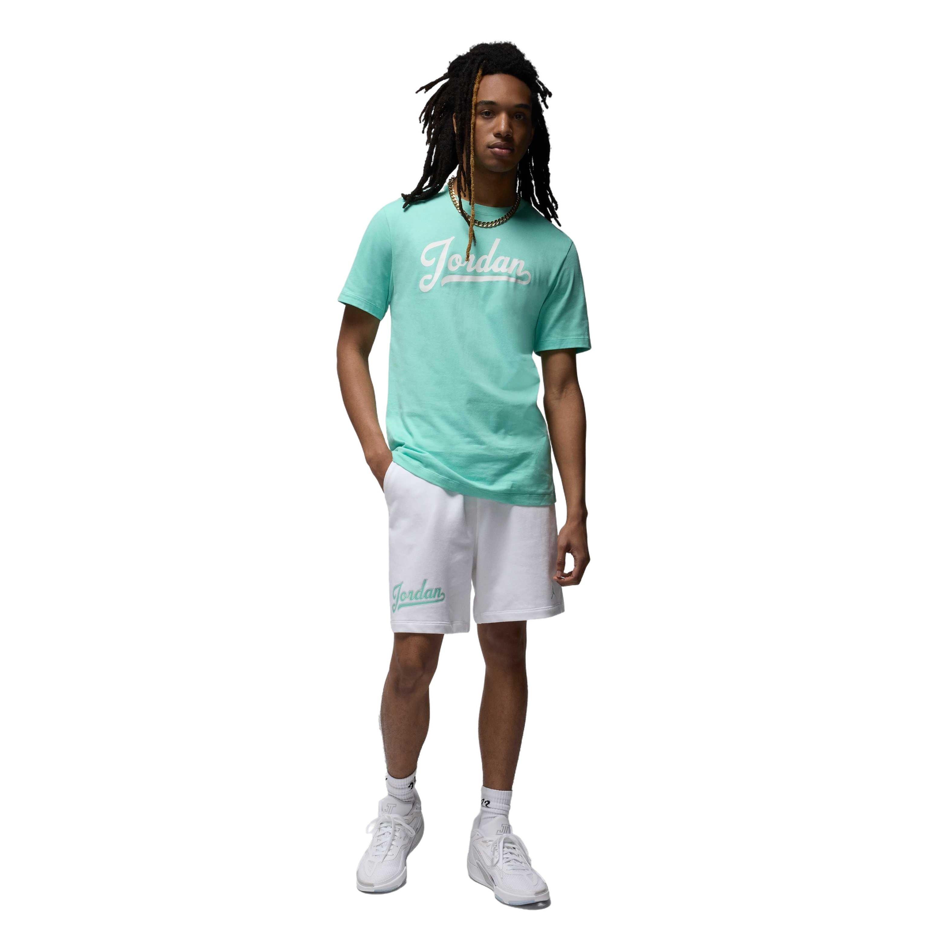 Jordan Men's Flight MVP Fleece Shorts -White - WHITE Thumbnail View 8