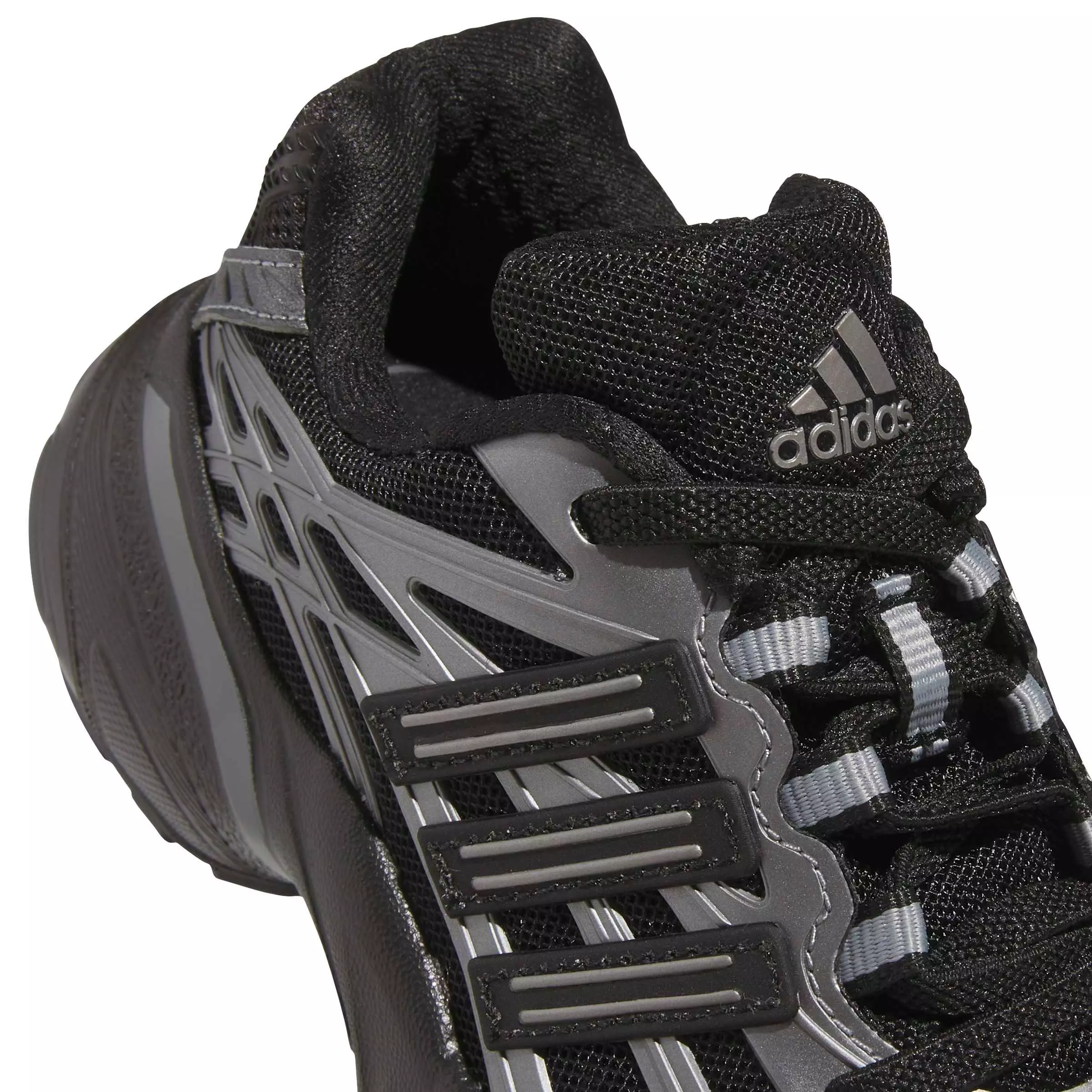 adidas Originals Adistar XLG 2.0 EL "Core Black/Core Black/Iron Metallic" Preschool Boys' Shoe - BLACK/BLACK/IRON